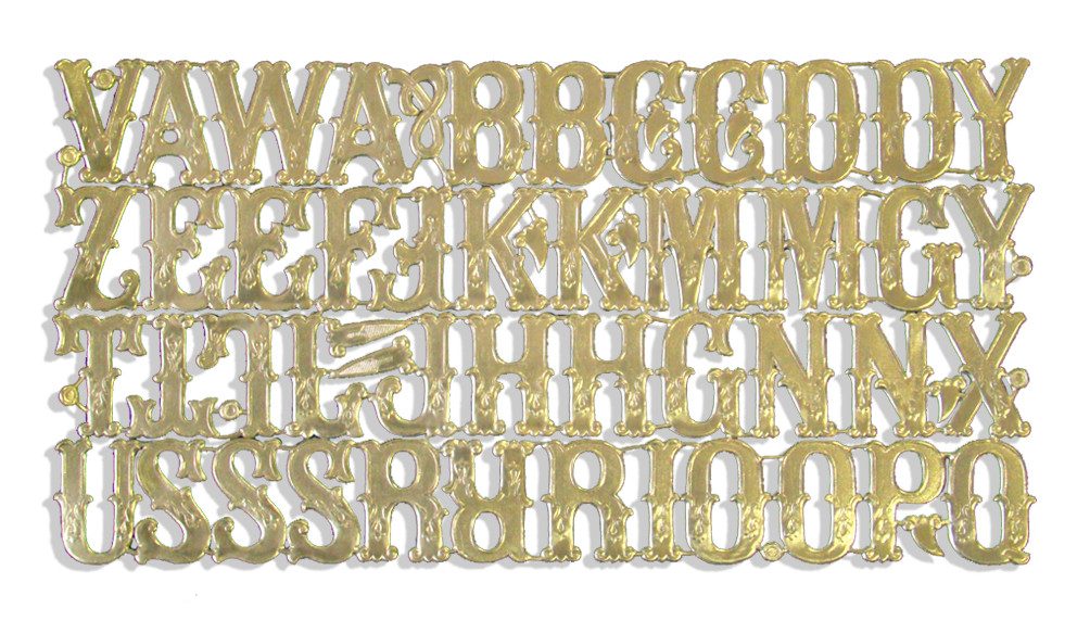 Kunze Tierfigur Buchstaben 3,5 cm Sortiment 46er Set aus Dresdner Pappe