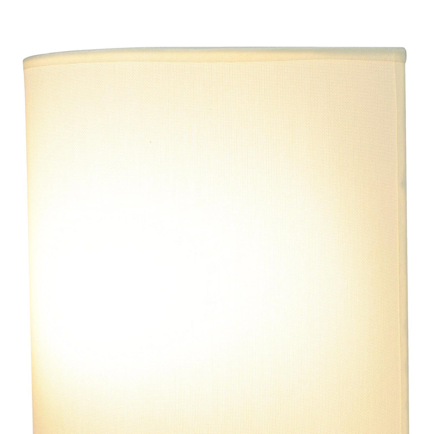 Weiß Schirm 21 E27 B: ohne indirekt Licht-Erlebnisse Flur Leuchtmittel, Creme Schlafzimmer Wandleuchte cm ALICE, Stoff