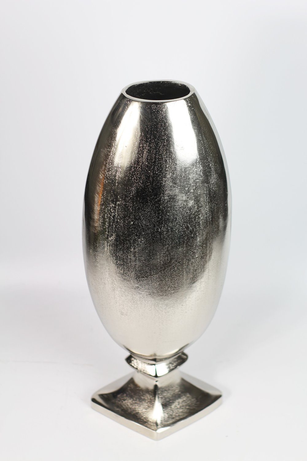 Arnusa Bodenvase große 70 Vase Design Dekovase silber Pokal edle cm Metall Edels Aluminium