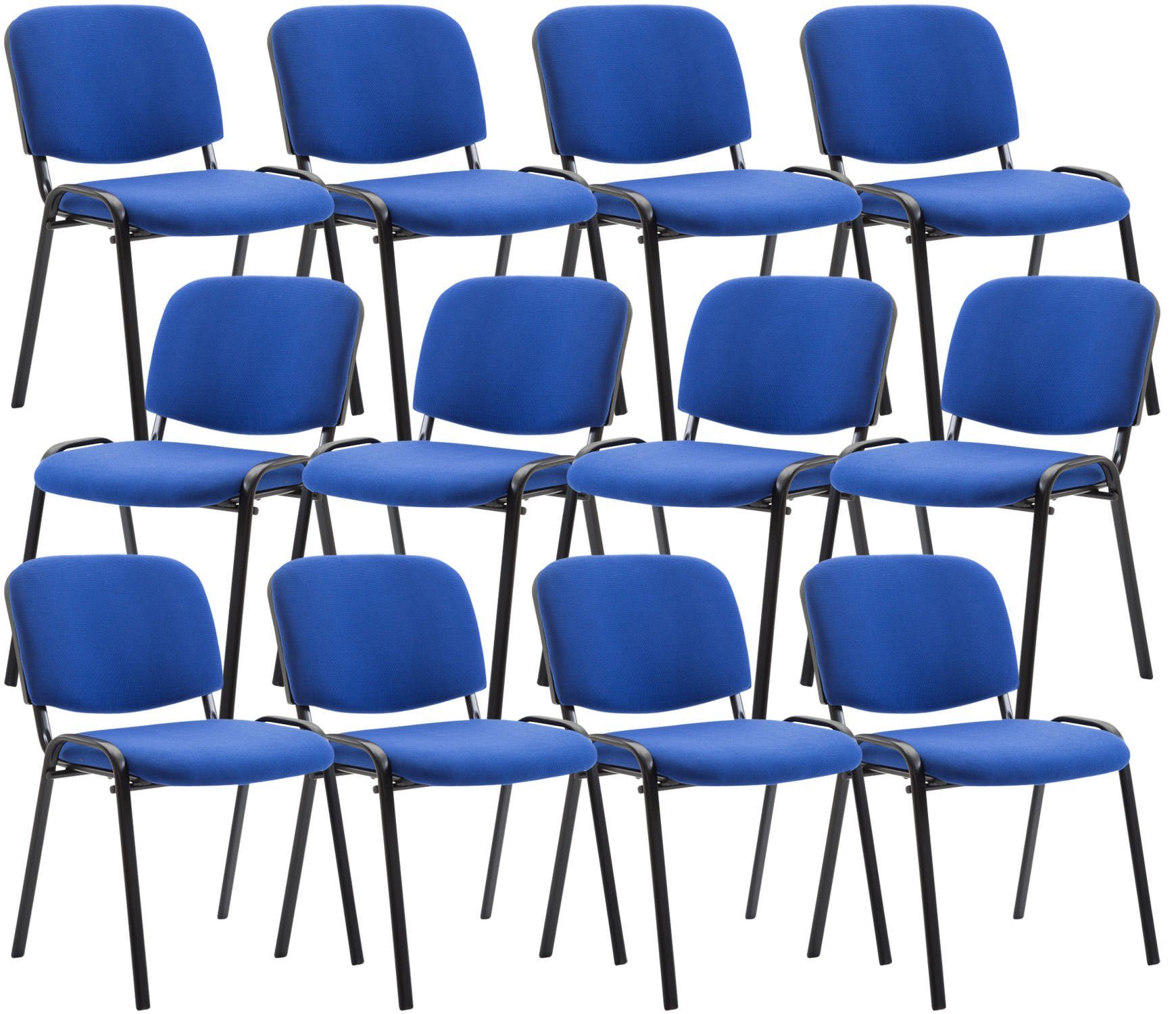 CLP Besucherstuhl Ken Stoff (12er Set), günstig online kaufen