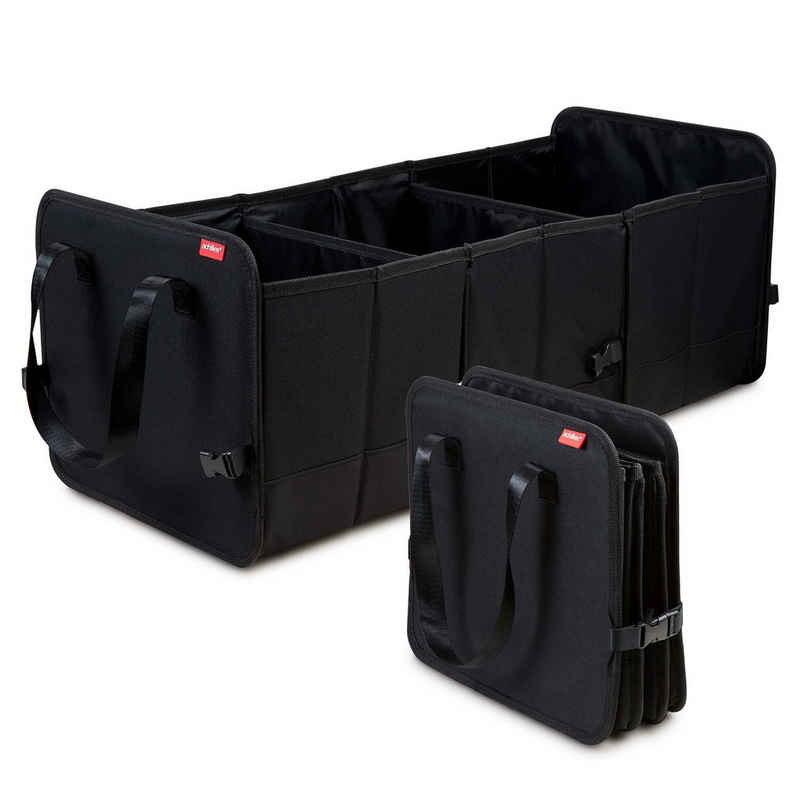 achilles Klappbox Robuste Kofferraumtasche mit Klettbefestigung, 71 l, Faltbarer Auto-Organizer mit Henkel, 74x33x29 cm