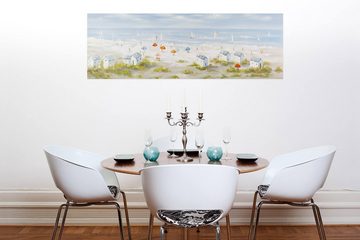 KUNSTLOFT Gemälde Brise der Nordseeluft 150x50 cm, Leinwandbild 100% HANDGEMALT Wandbild Wohnzimmer