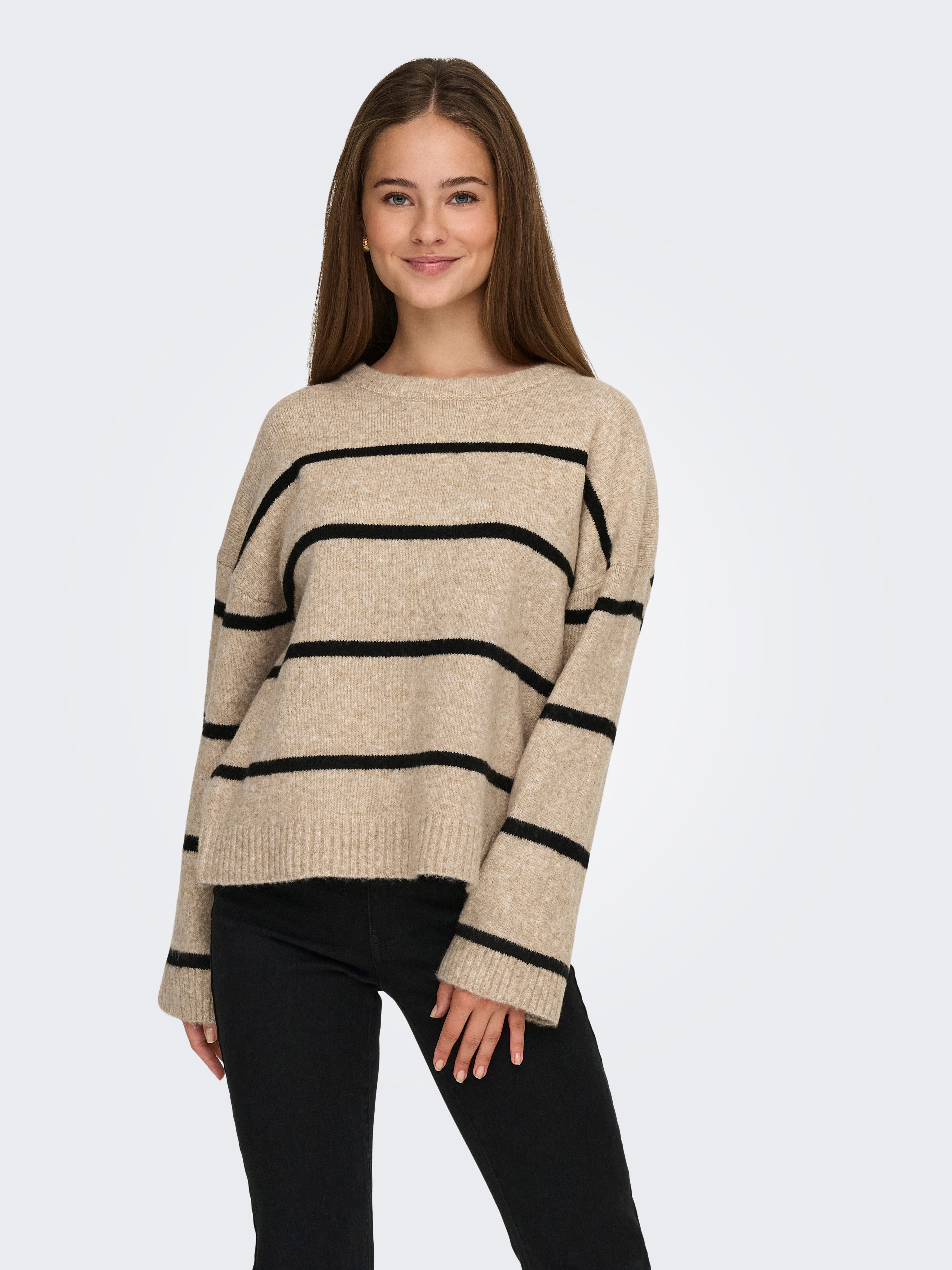 ONLY Strickpullover ONLOXFORD LIFE LS STRIPE günstig online kaufen
