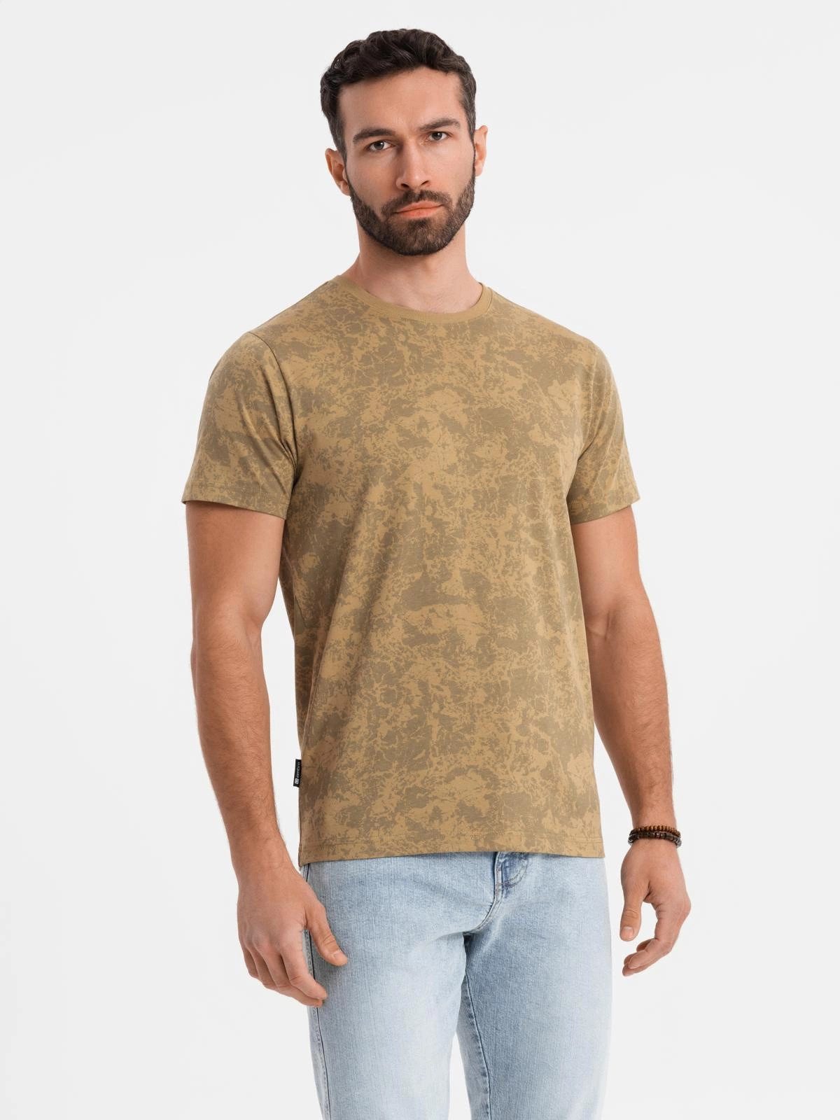 OMBRE Print-Shirt Gemustertes Baumwoll-T-Shirt für Herren günstig online kaufen