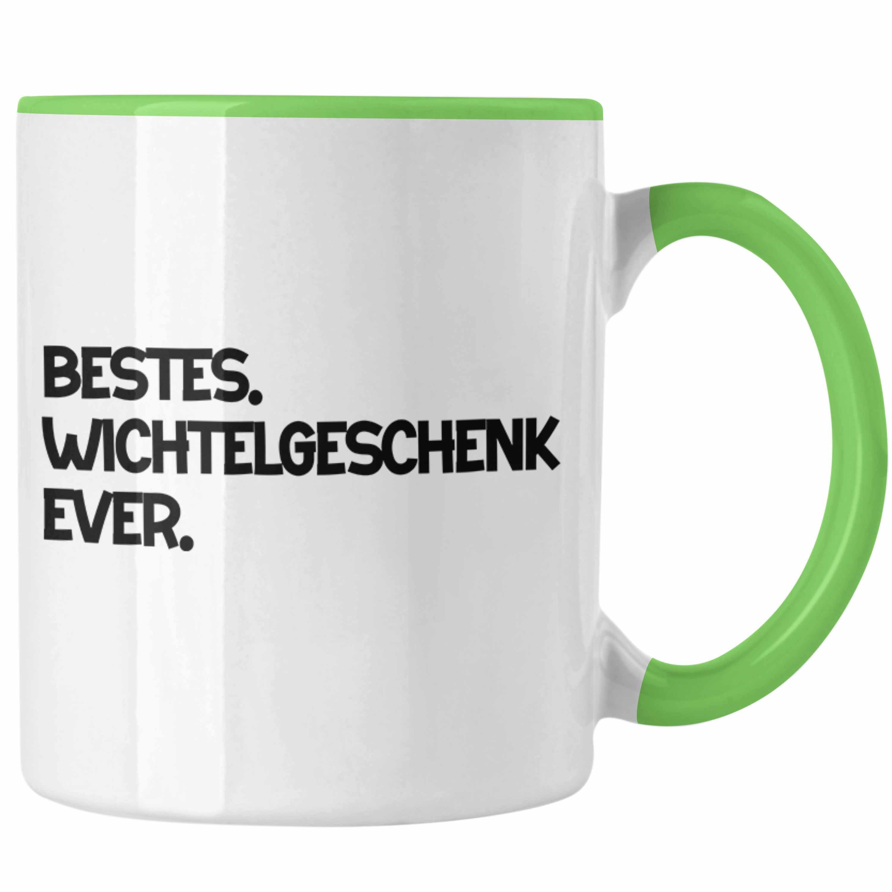 Trendation Tasse Wichtelgeschenk für Frauen Kollegen Geschenk Wichteln Weihnachten Best Grün