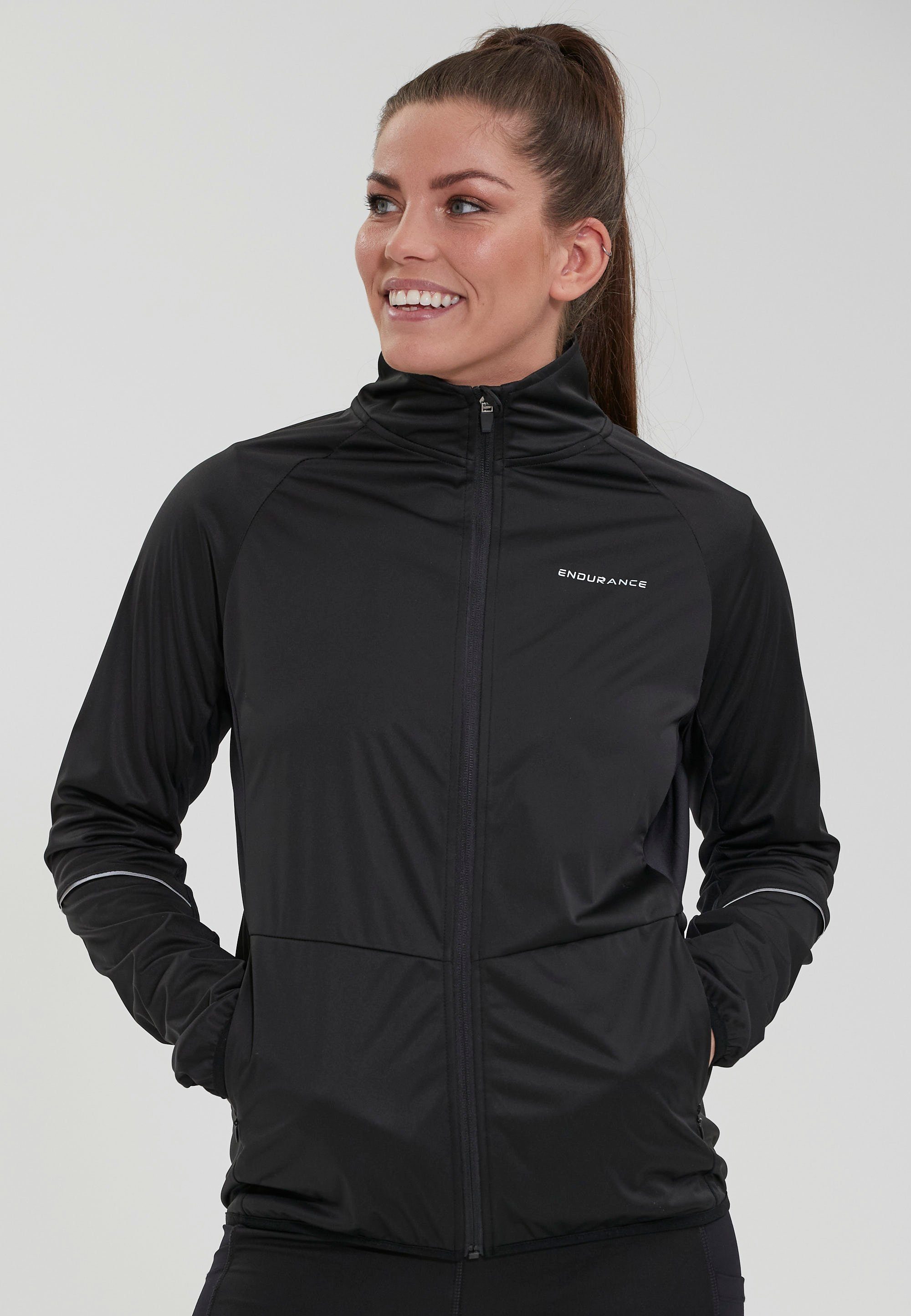 ENDURANCE Laufjacke Elving aus elastischem 4-Wege-Stretch-Material