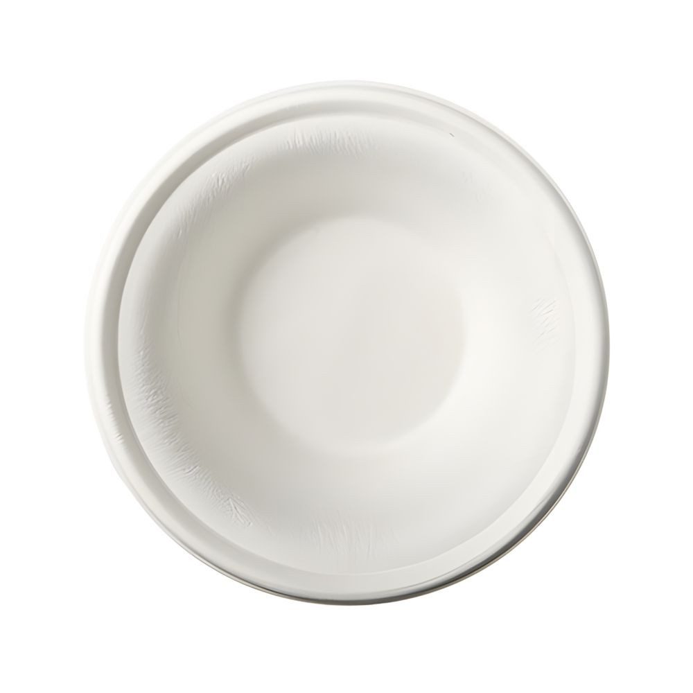 PAPSTAR Einwegschale Schalen, Zuckerrohr pure 380 ml Ø 15,5 cm, 4,6 cm weiss 50 Stk, Zuckerrohr