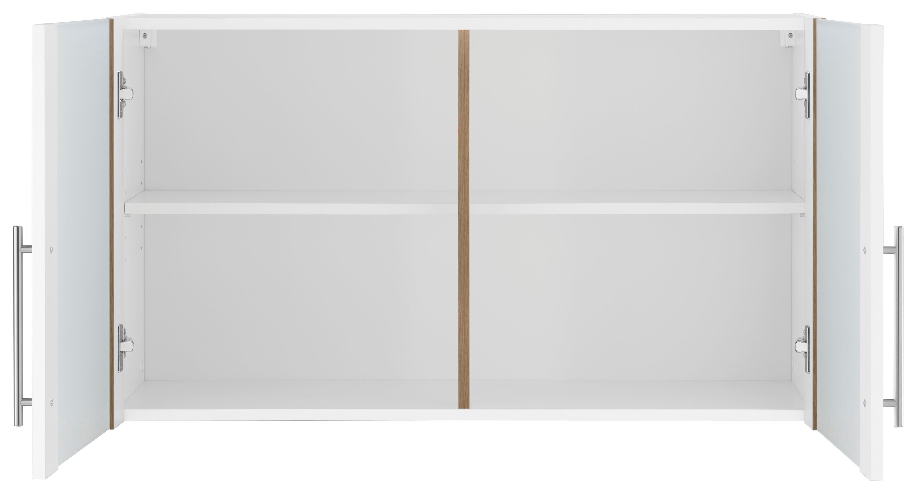 wiho Küchen Glashängeschrank Cali Front mit Glaseinsatz
