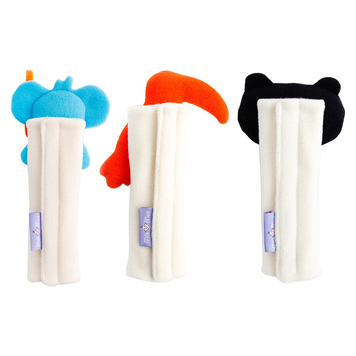 MILK&MOO Milk&Moo Kinder Gurtpolsterset – Schulterpolster für Autositz, 3er Set Kinder-Sicherheitsgurt (1-tlg)