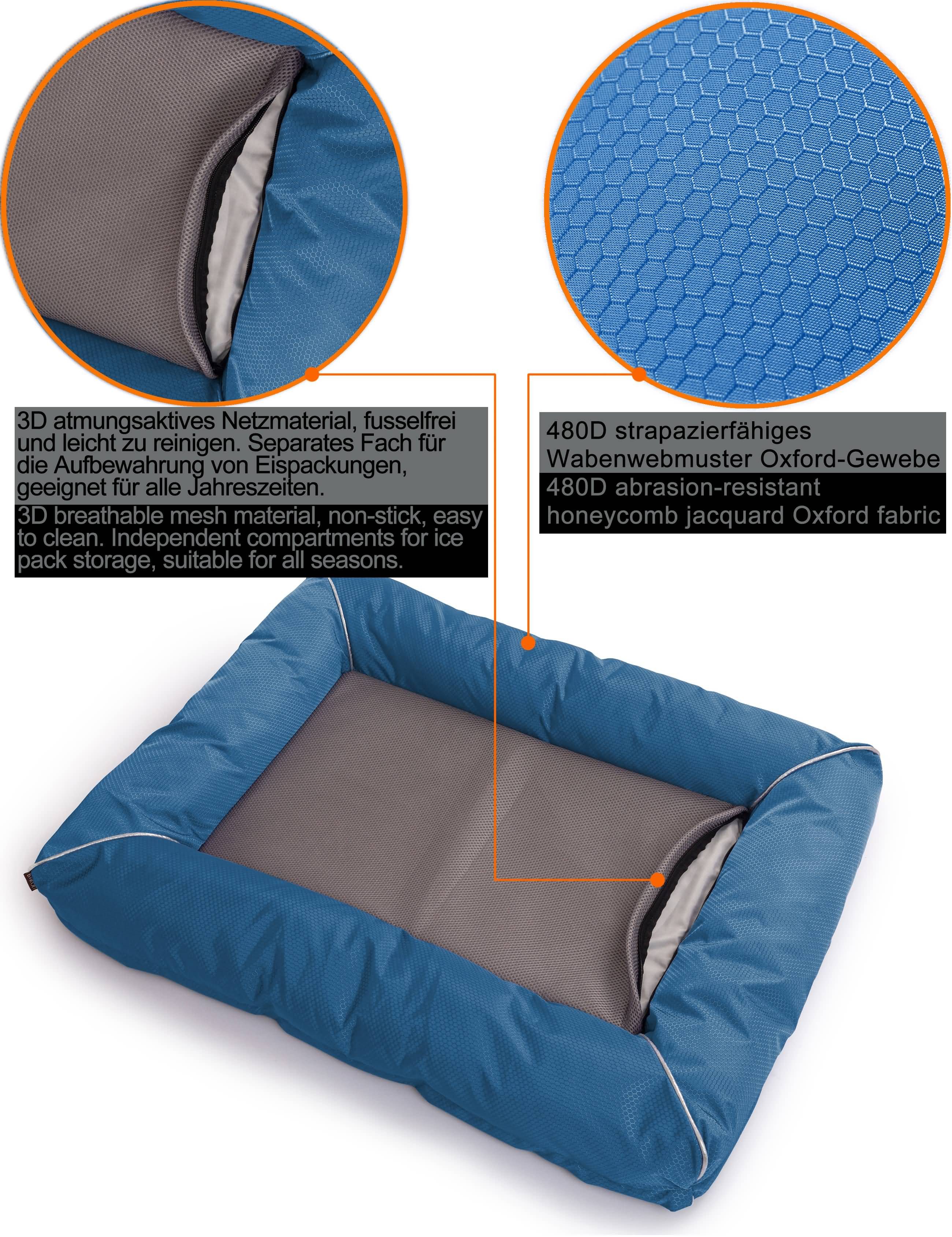 Thumbnail - M-Diamant Hundematte Hundebett Hundesofa Katzenbett Waschbar Rutschfest 6 Farben 3 Größen, 100 % Polyester, Abnehmbarer,...