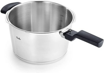 Fissler Schnellkochtopf Vitaquick® green Schnellkochtopf 4,5 L, Ø 22 cm mit Einsatz, Edelstahl 18/10 (3-tlg), Dampfkochtopf, Einstellbare Kochstufen, Induktion, Made in Germany