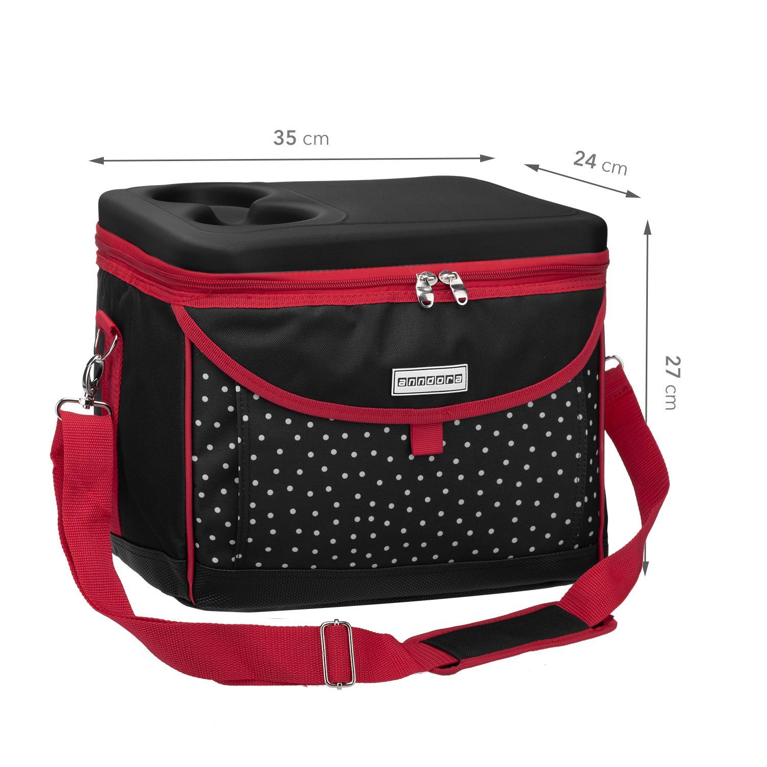 anndora Umhängetasche Kühltasche 22 Liter, abnehmbarer Tragegriff- Kühlfunk günstig online kaufen