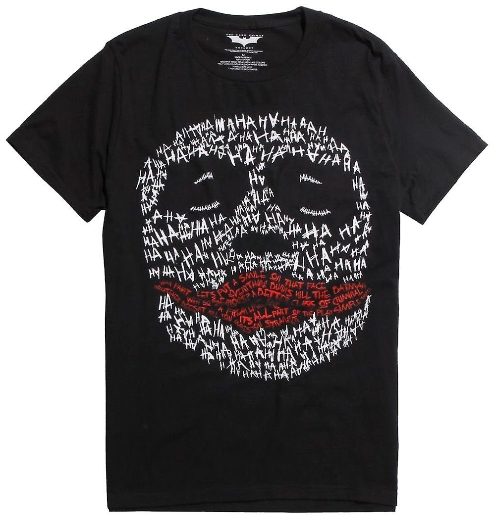 M Ha Ha T-Shirt BATMAN Jugendliche Batman und Gr. Herren Print-Shirt Ha XXL L XL S