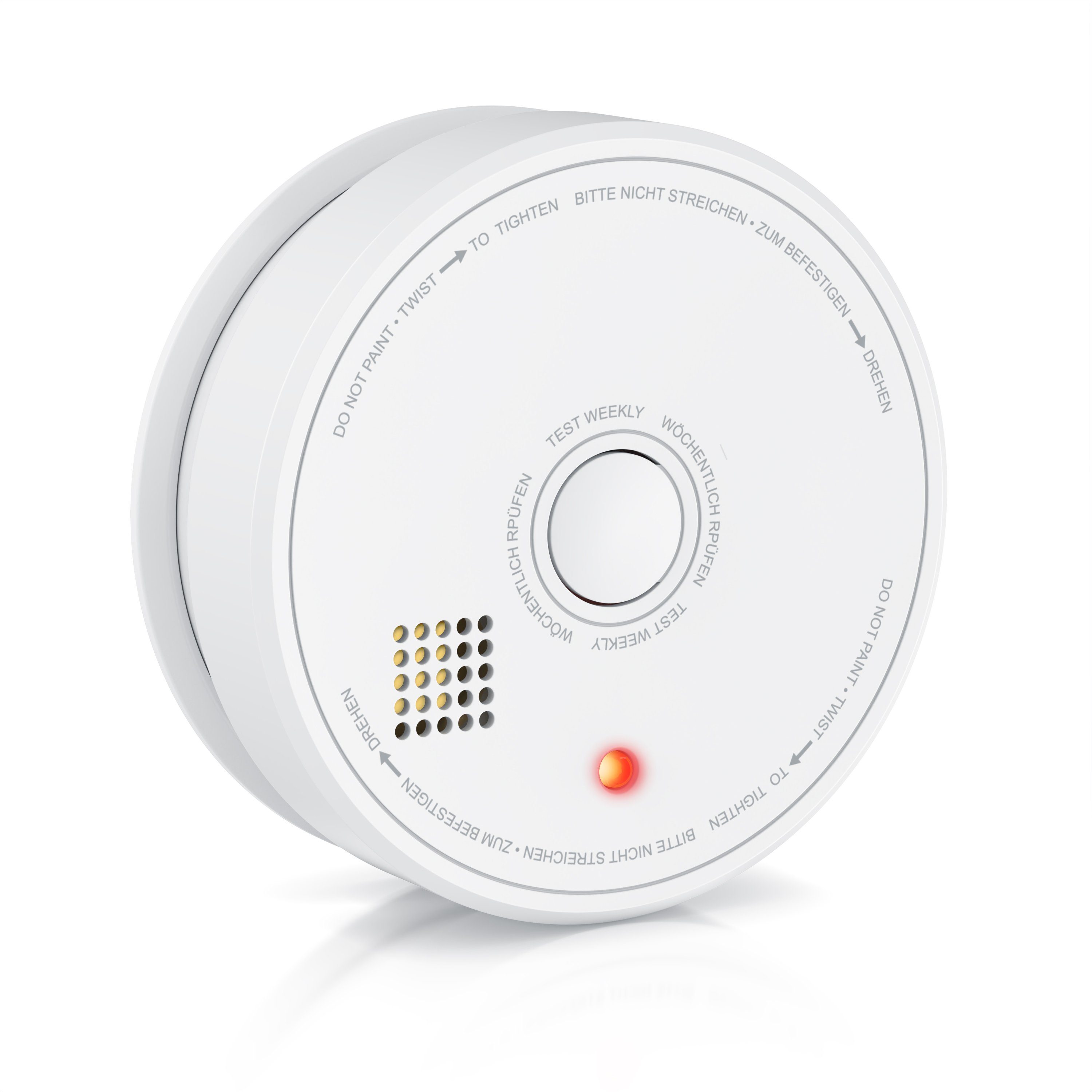 Brandson Детектор дыма (Wechselbare Batterie, wiederverwendbar, Batteriewarnung, TÜV geprüft)