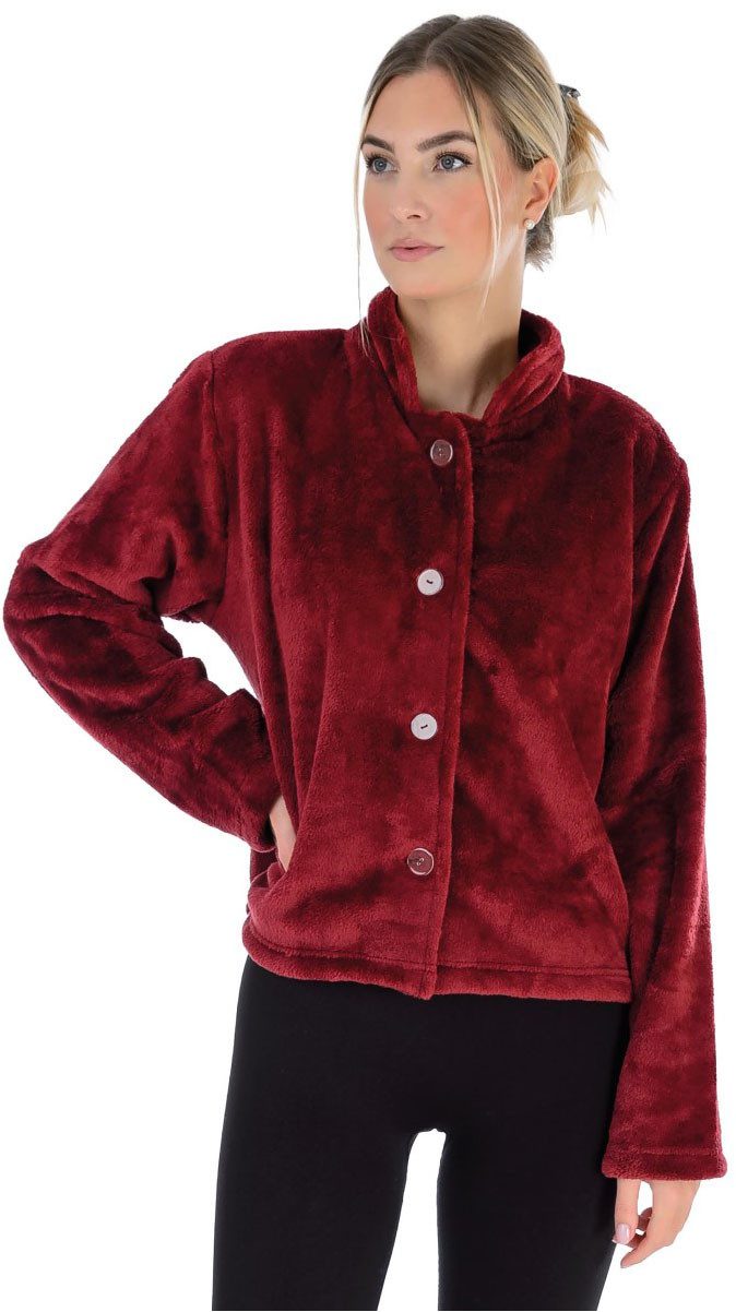 Wewo fashion Damenbademantel 6603, Kurzform, Kunstfaser, günstig online kaufen