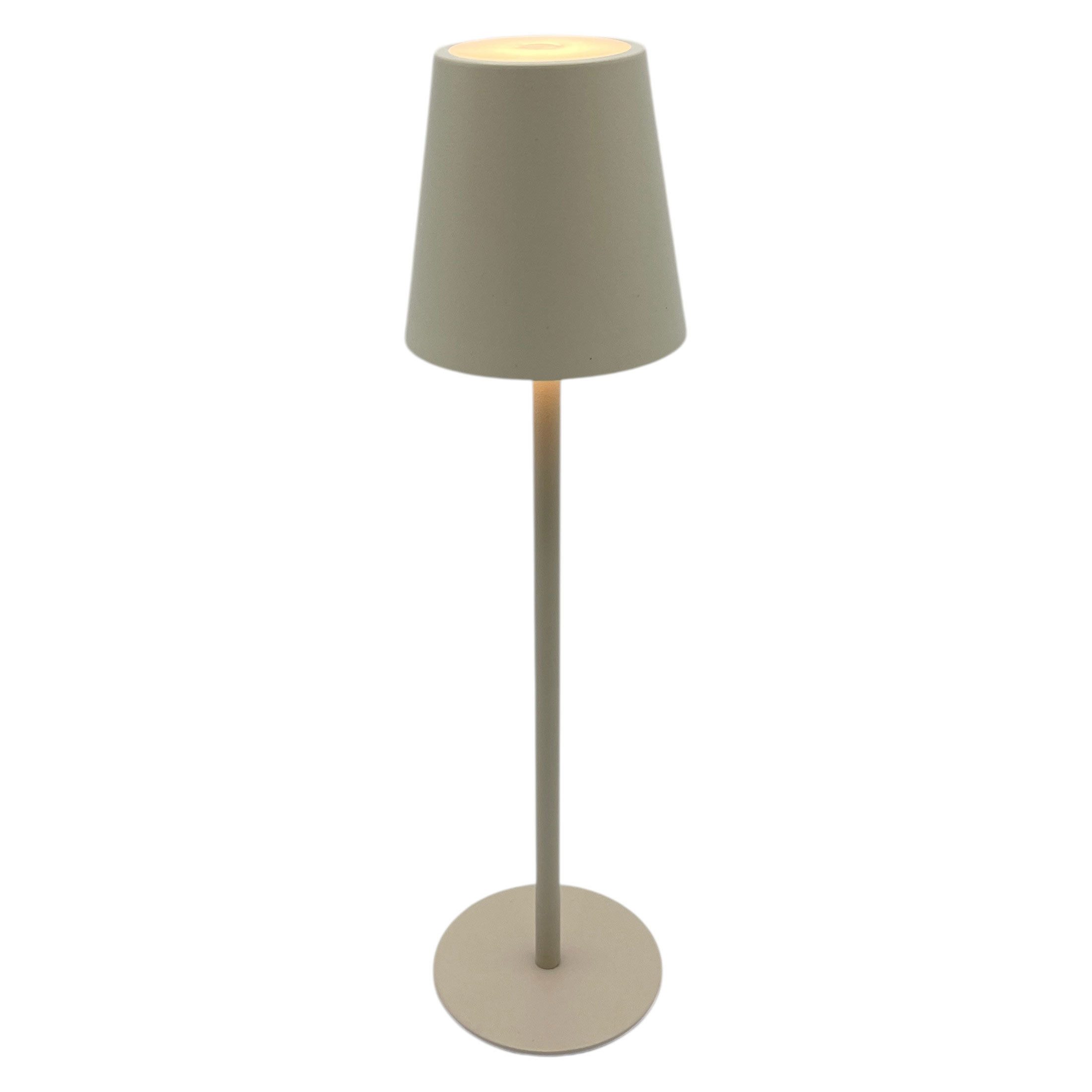 Coen Bakker LED Tischleuchte Portable Light, Dimmfunktion, LED, warmweiß, kaltweiß, neutralweiß, USB touch Dimmer außen sand 27,5cm 34 LEDs