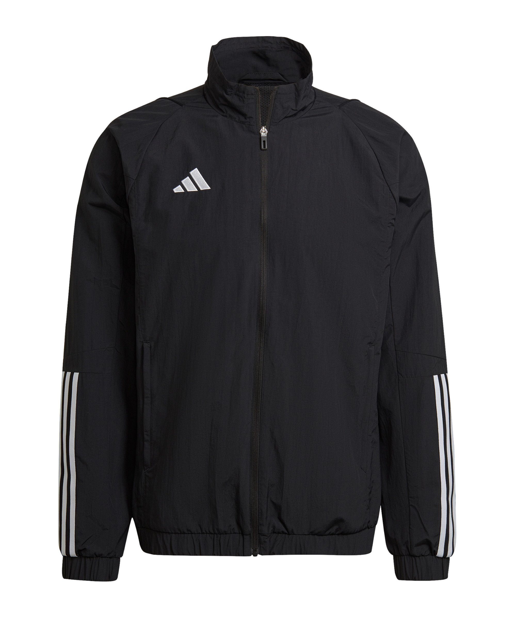 adidas Performance Sweatjacke Tiro 23 Präsentationsjacke schwarz