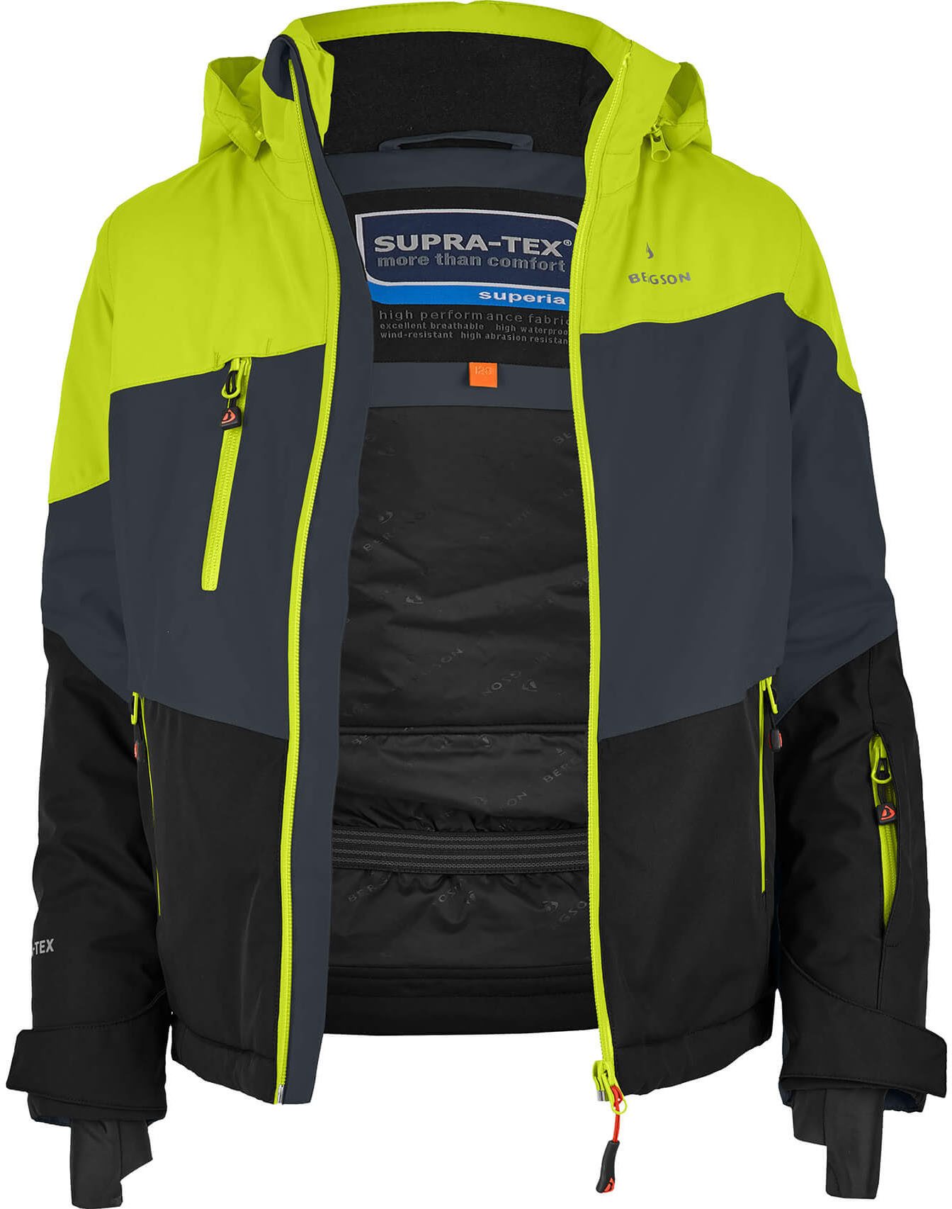 Bergson Skijacke VOLKER neo Kinder Skijacke, die perfekte Skijacke für junge Abenteurer, Normalgr