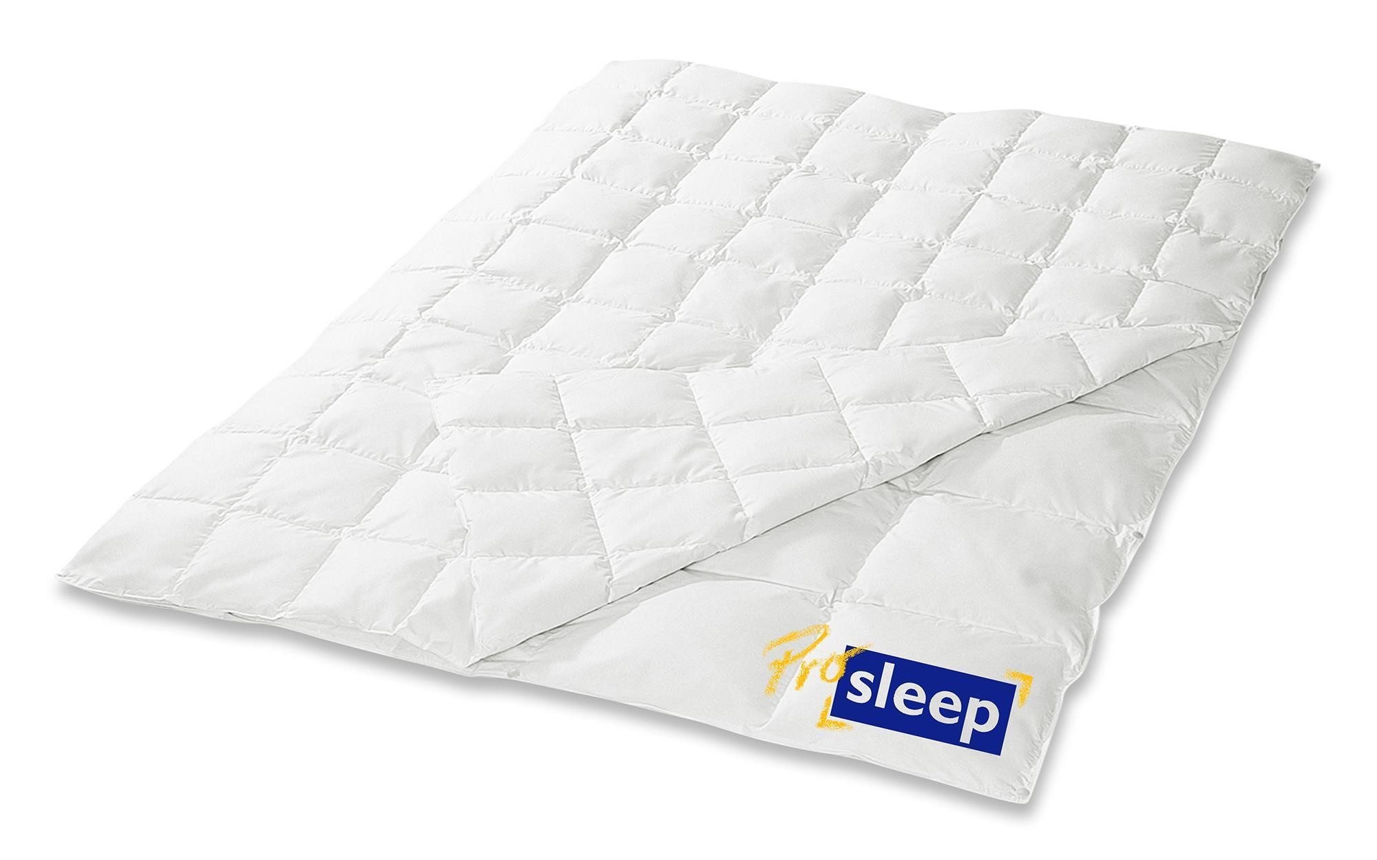 HANSKRUCHEN Daunenbettdecke Hanskruchen Daunendecke Pro Sleep All Seasons 135 x 200 cm, Bezug: 100 % Baumwolle