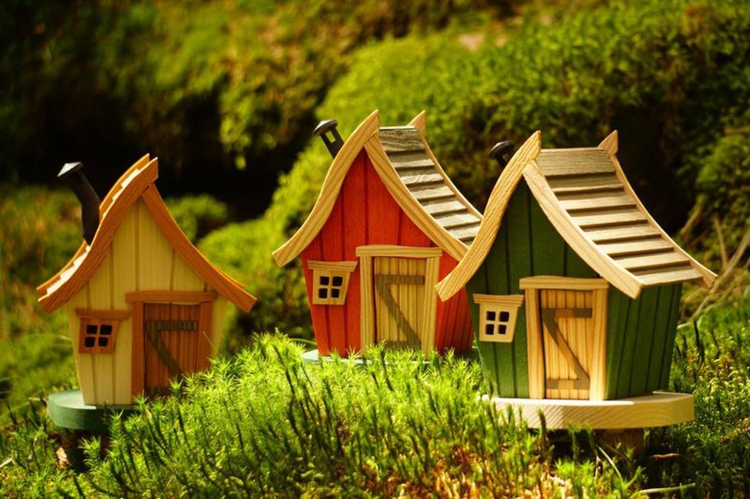 Richard Glaesser Räucherhaus Abenteuerhaus grün, Höhe 20cm, Handwerkskunst original Erzgebirge