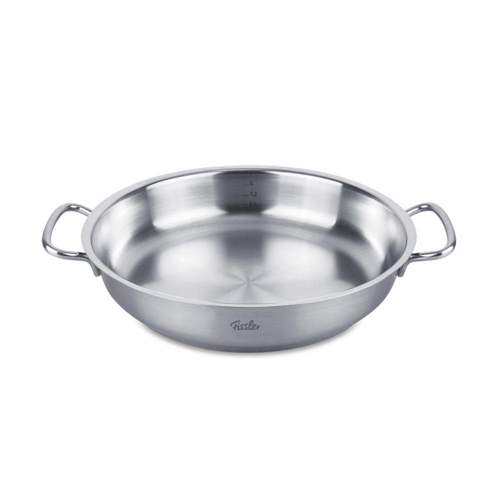 (1-tlg), Fissler 18/10 Edelstahl Profi Collection Allherdboden Servierpfanne Induktion Edelstahl 32cm, Gekapselter Original