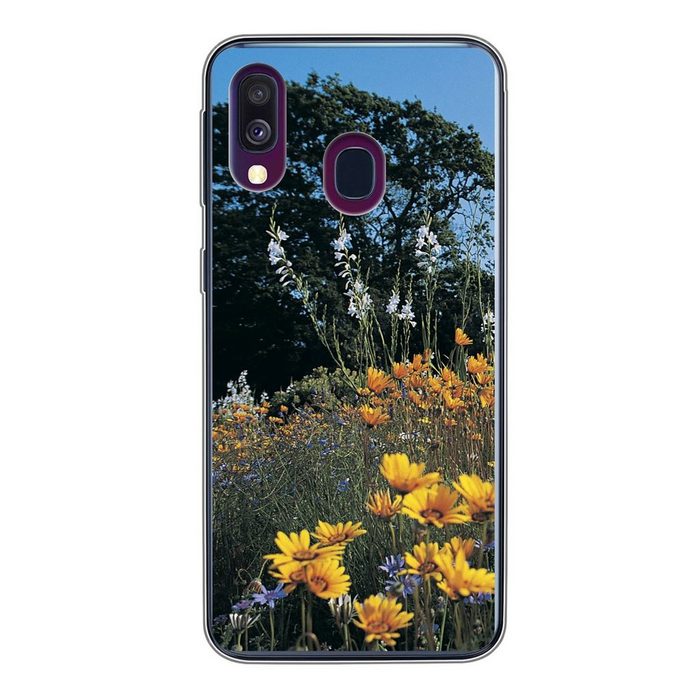 MuchoWow Handyhülle Blumen - Natur - Farbe Handyhülle Samsung Galaxy A40 Smartphone-Bumper Print Handy