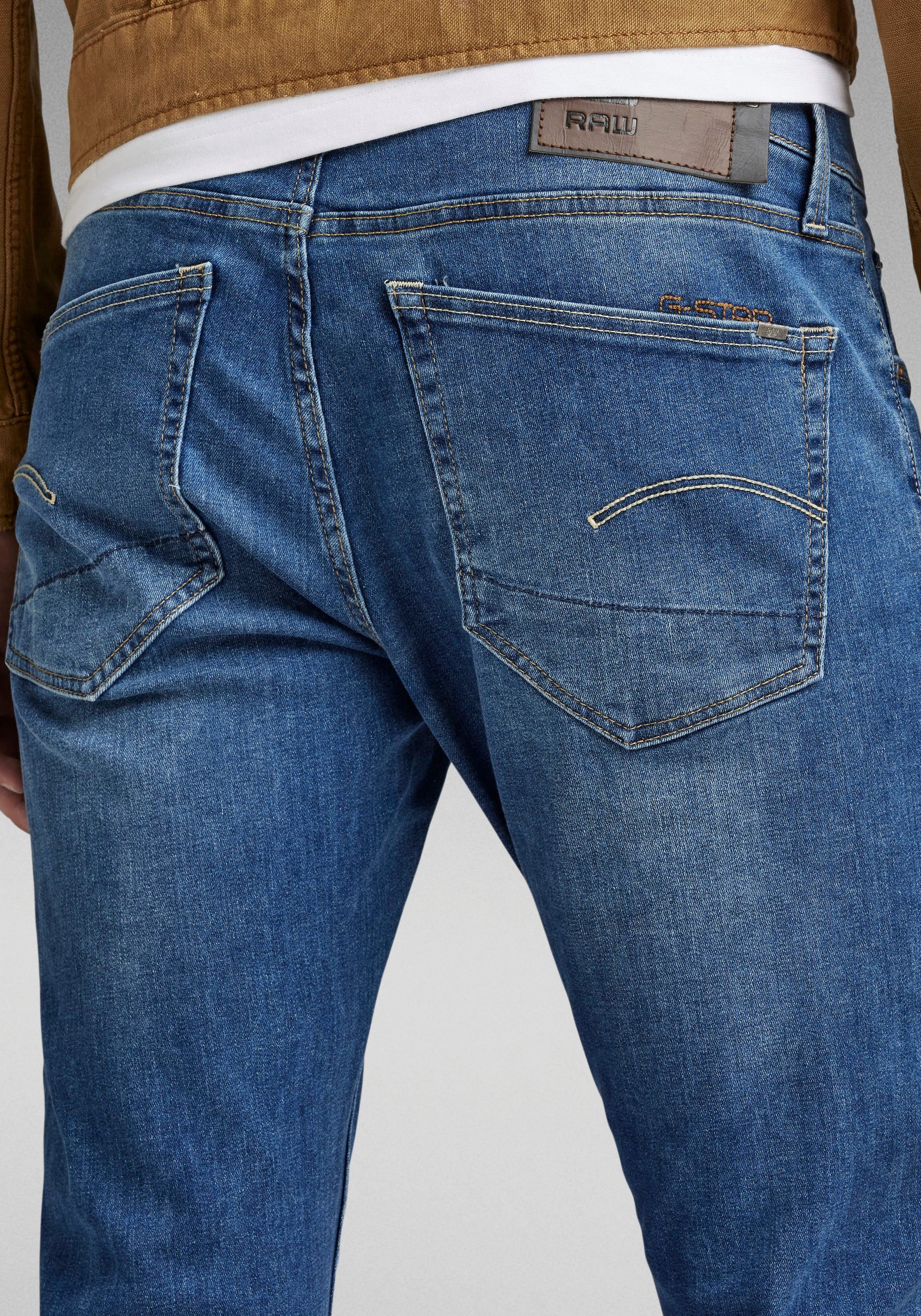 Slim 3301 Used-Effekten mit leichten Slim-fit-Jeans RAW G-Star
