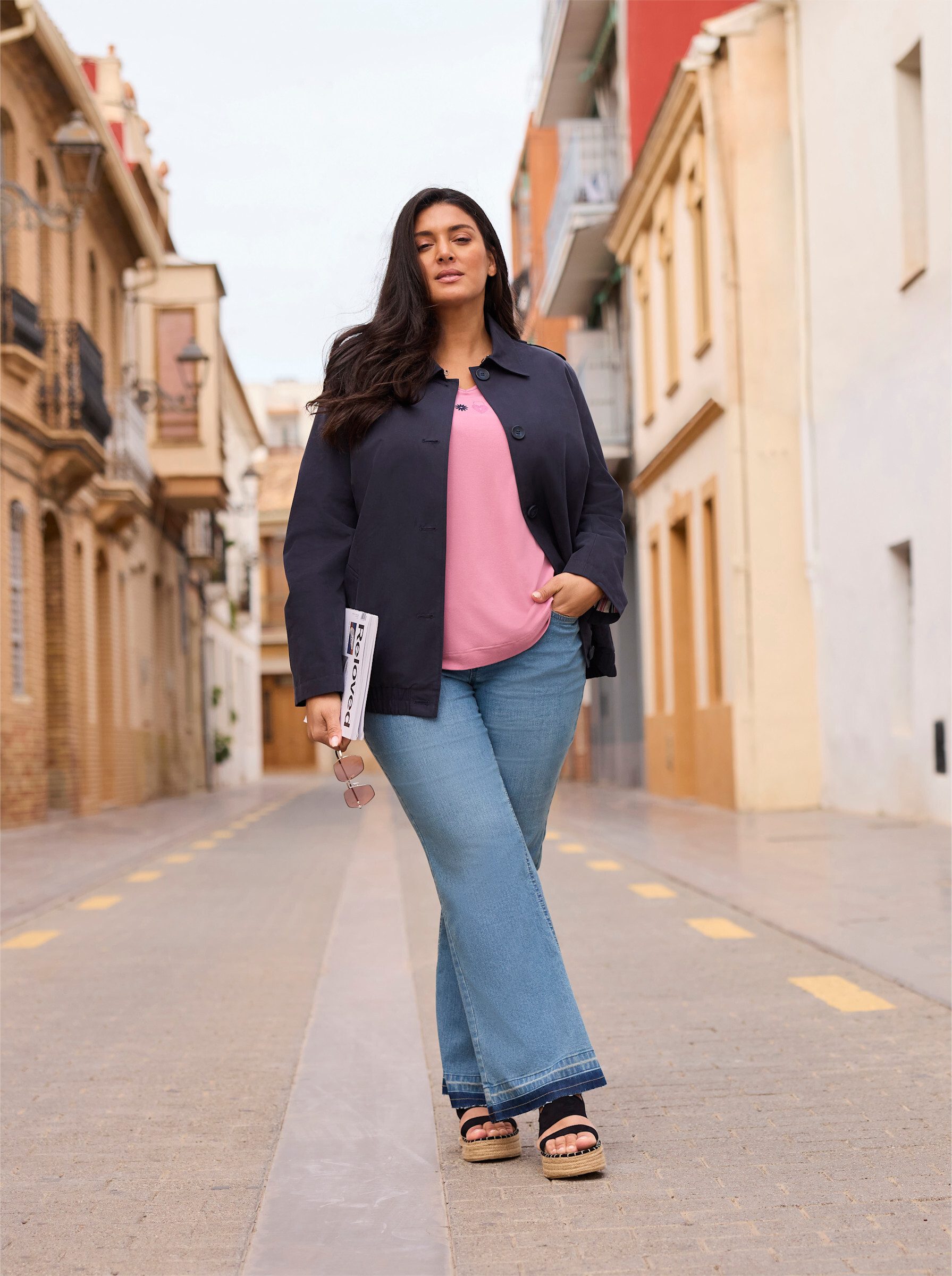 Sheego Bequeme Jeans Bootcut-Jeans normal