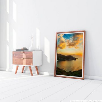 Sinus Art Poster Landschaftsfotografie 60x90cm Poster Sonnenaufgang in Cephalonia Griechenland