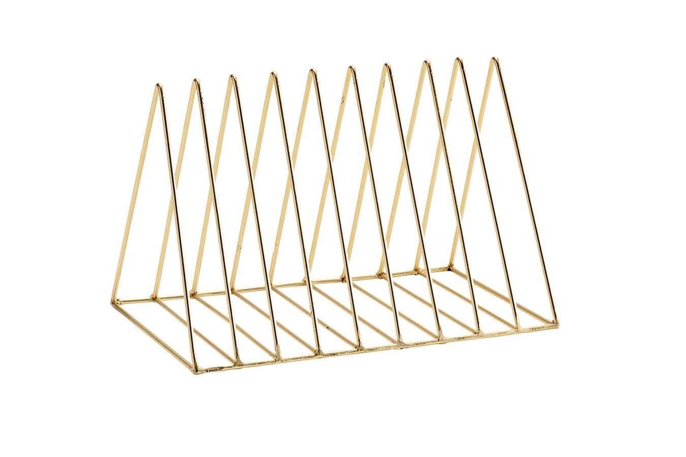 daslagerhaus living Kochbuchhalter Abtropfgestell gold Metall