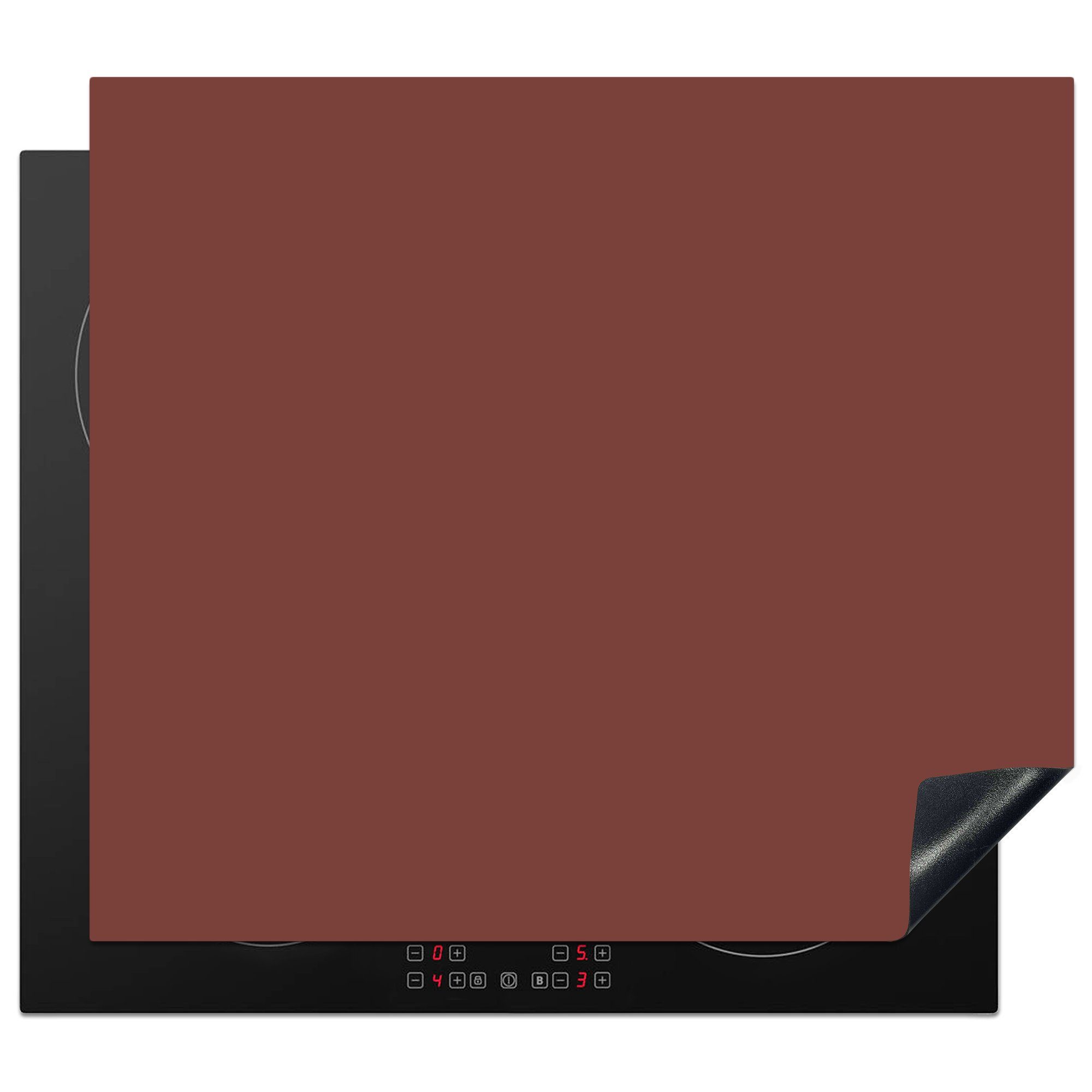 MuchoWow Herd-Abdeckplatte Palette - Rot - Innenbereich, Vinyl, (1 tlg), Cerankochfeld Abdeckung, Herd Abdeckplatten Vinyl, 58.3x51.3 cm
