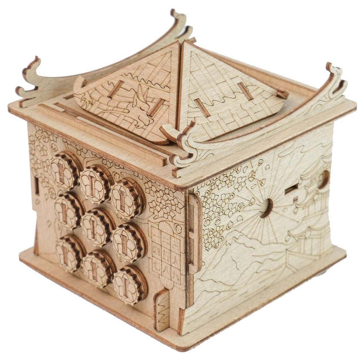 Befürwortung ESC | Escape Cluebox schwierige HOUSE OF DRAGON tollen ROMBOL - mit Rätseln, Welt Holzspiel Denkspiele Spiel, THE Knobelspiel