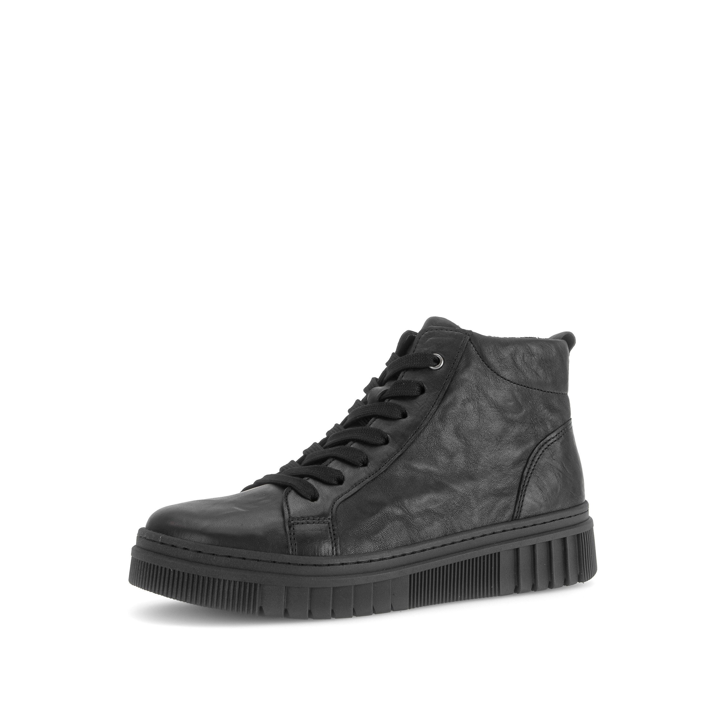 Gabor Schnürboots Keilsneaker mit praktischem Innenreißverschluss, Weite H (sehr weit)