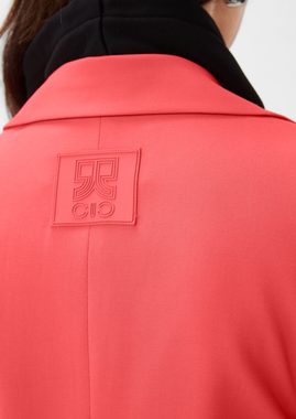 comma casual identity Blusenblazer Blazer mit Reißverschlusstaschen Logo