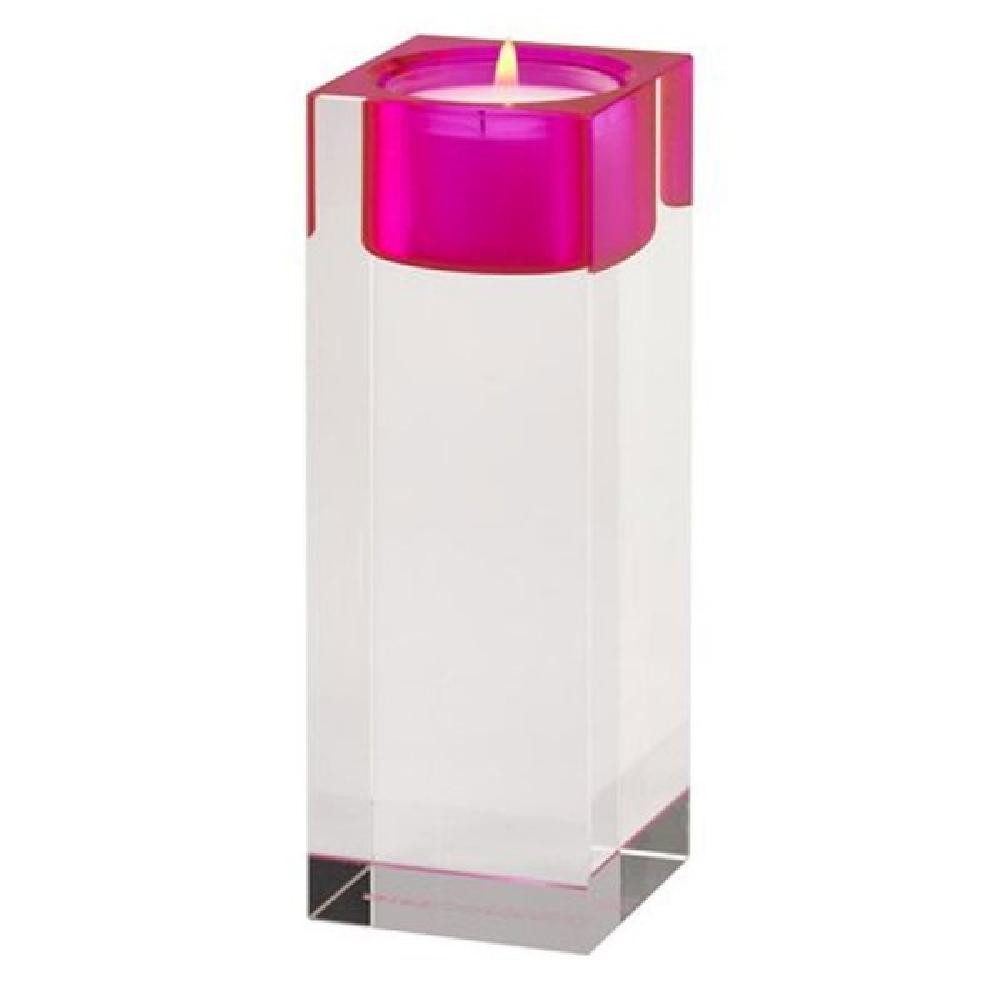 Giftcompany Kerzenhalter Teelichthalter Sari Pink/Transparent (L)