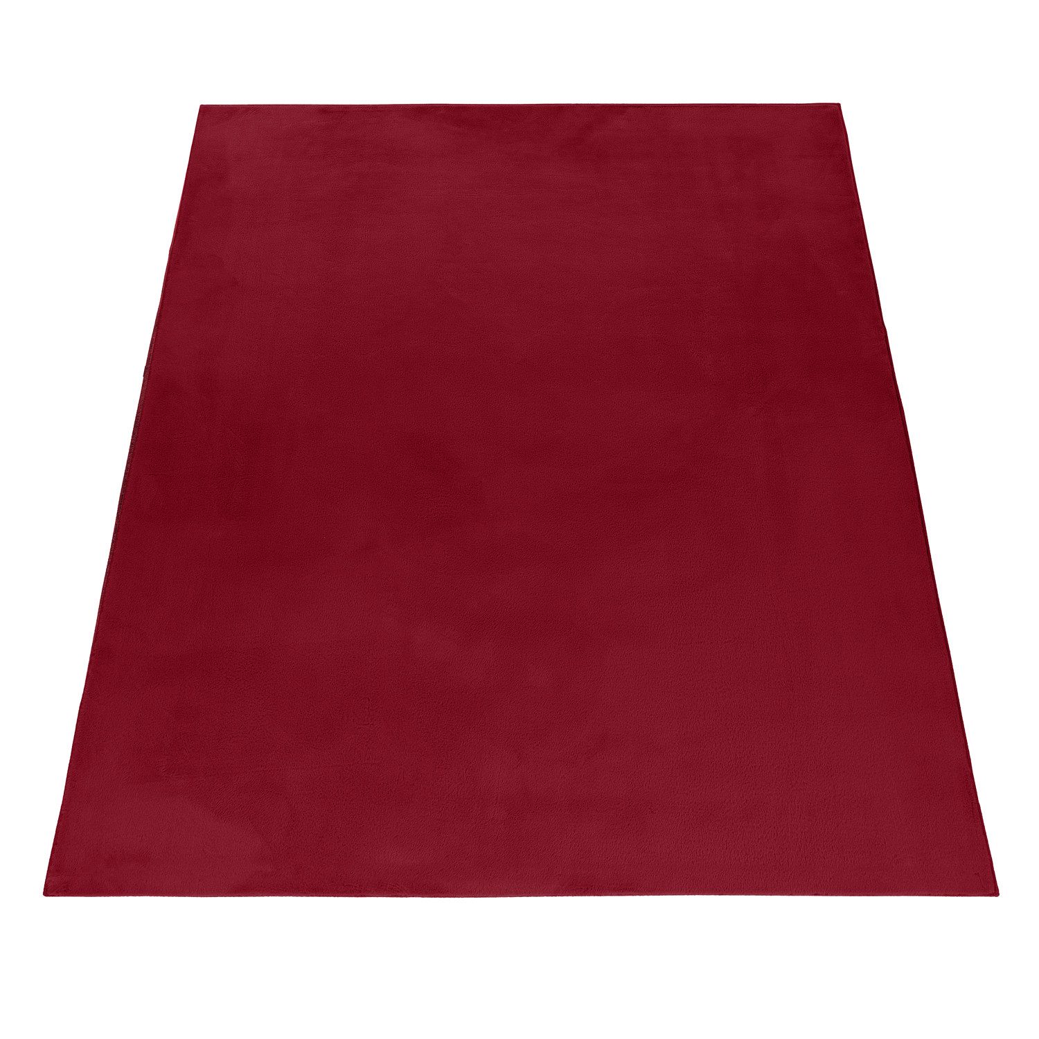 Carpettex Hochflor-Teppich Unicolor - Einfarbig, Läufer, Höhe: 20 mm, Teppich Wohnzimmer Einfarbig Shaggy Modern Flauschiger Felloptik Weich