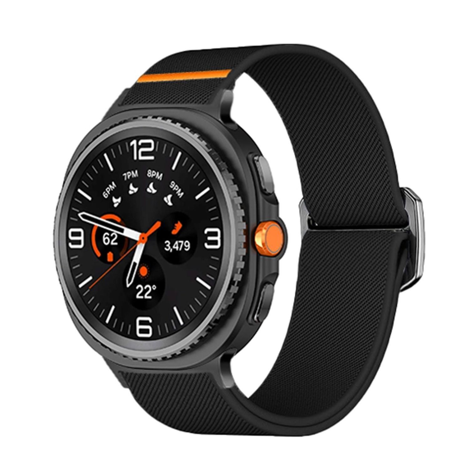 Wigento Smartwatch-Armband Für Samsung Galaxy Watch 8 / 8 Classic Nylon Spo günstig online kaufen