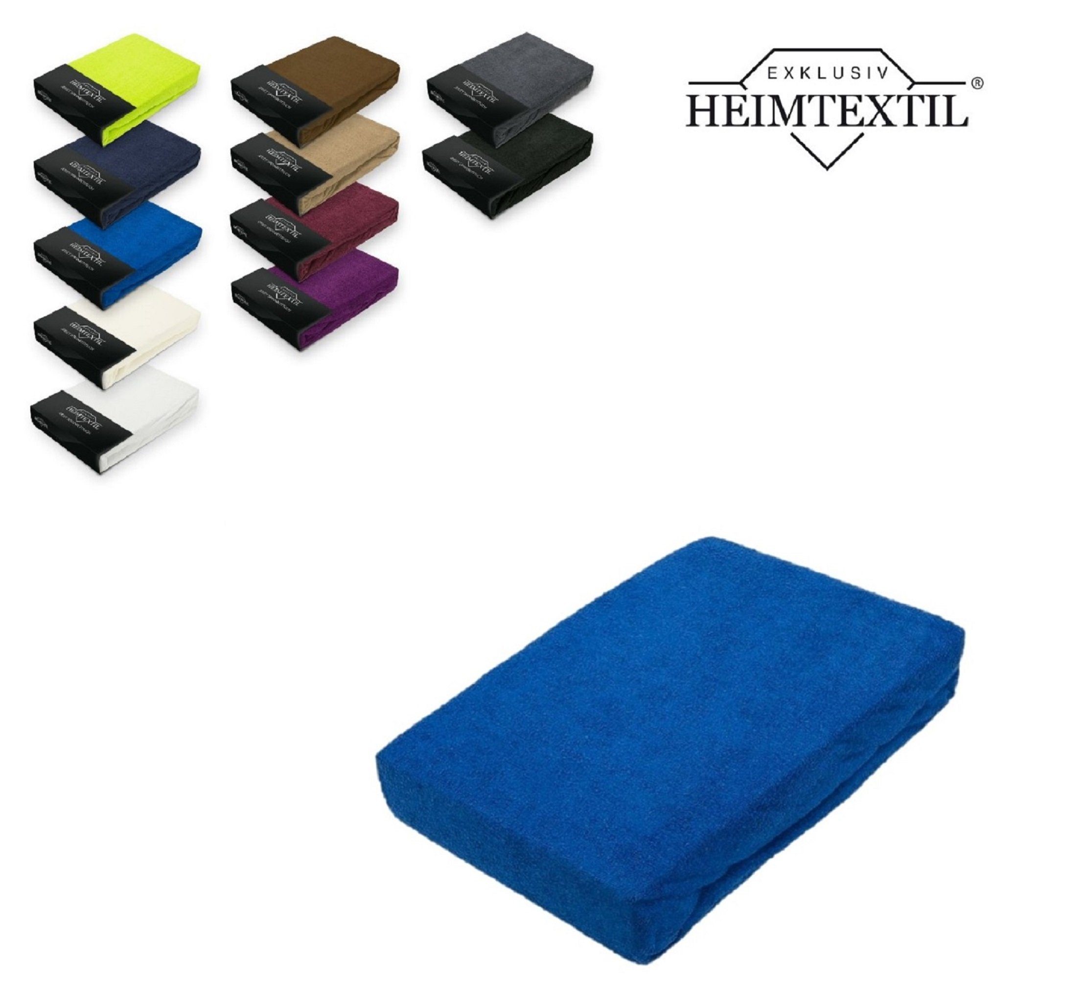 EXKLUSIV HEIMTEXTIL Spannbettlaken Frottee Spannbettlaken Rundumgummizug günstig online kaufen