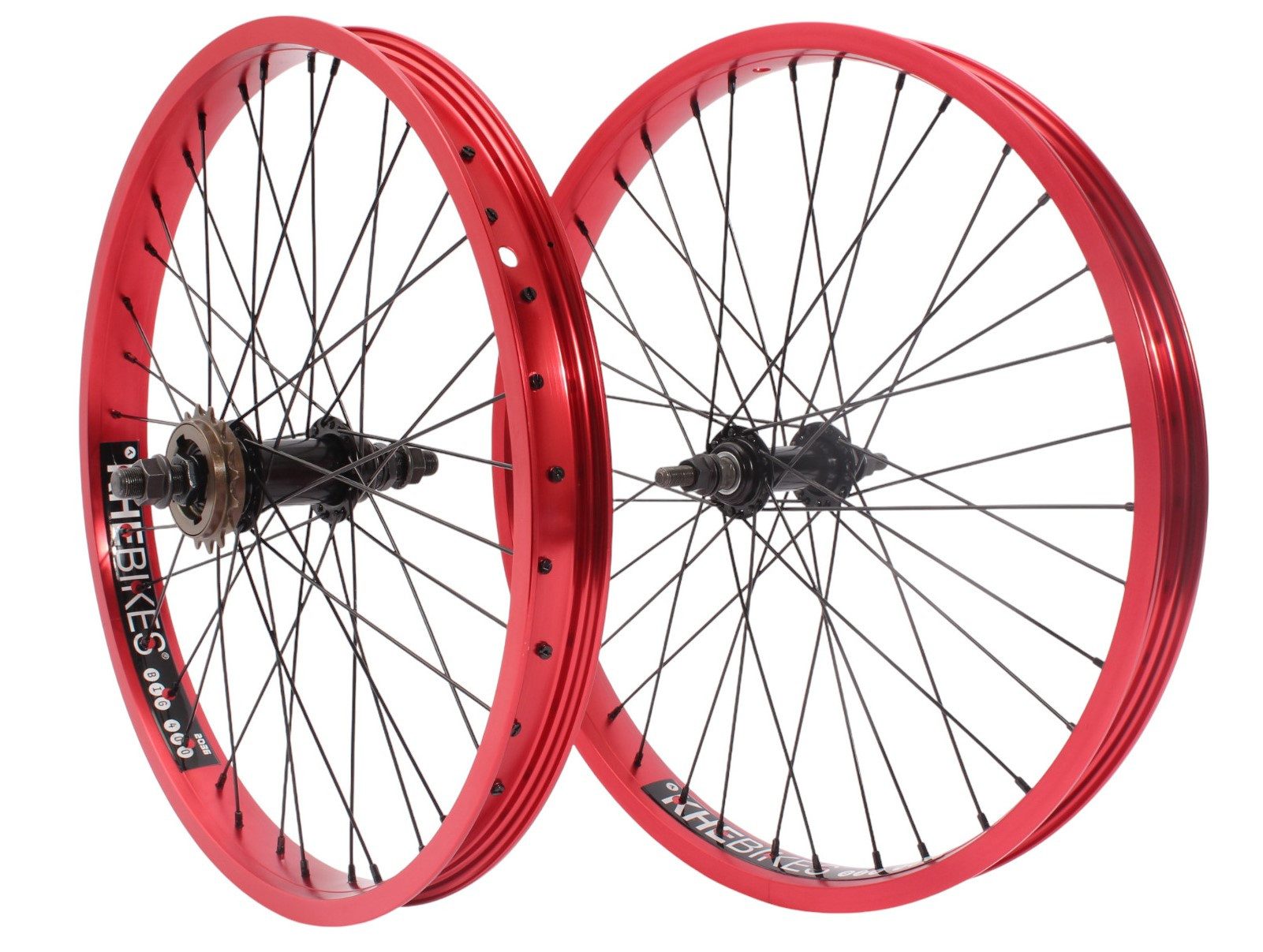 KHEbikes Fahrrad-Laufrad KHE BMX Laufradsatz PRISM 20 Zoll Rot – stabil & leicht