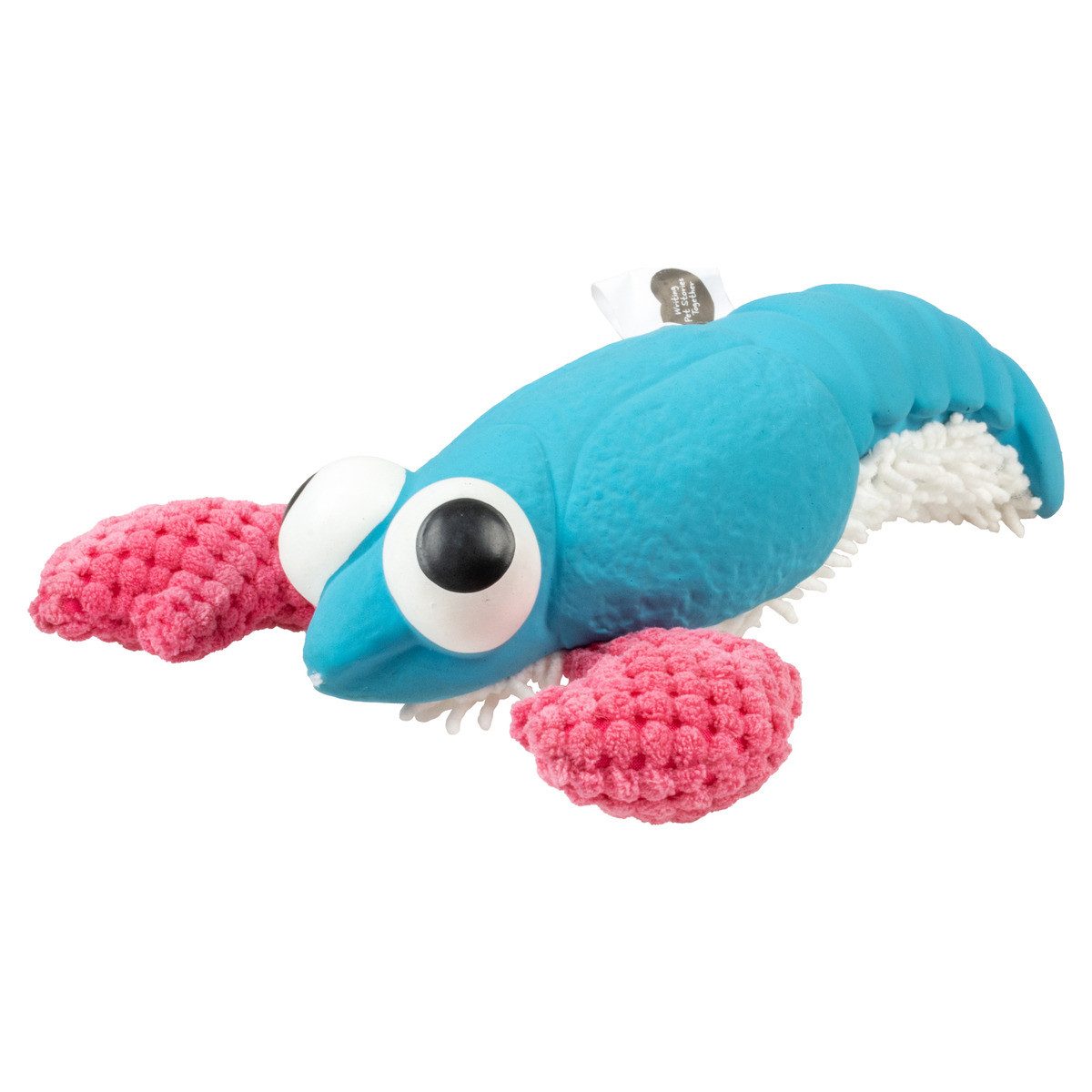 DUVO+ Tierkuscheltier Hundespielzeug Hummer Plüsch/Latex blau/rosa