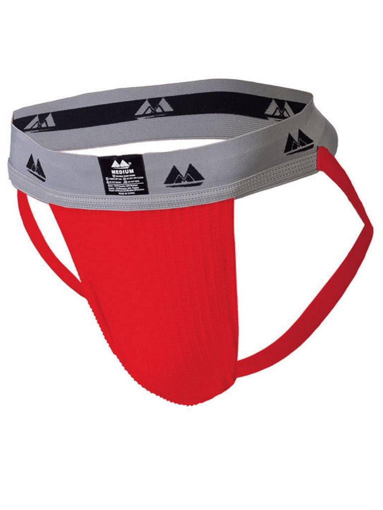 String MM Original Edition Jockstrap - Taillenband 5 cm/2'' - rot/grau