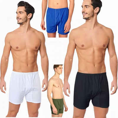 Seher/Tutku Langer Boxer 6er Pack Herren Boxershorts breite Lange Slips Retroshorts Unterhosen (Packung, 6er-Pack)