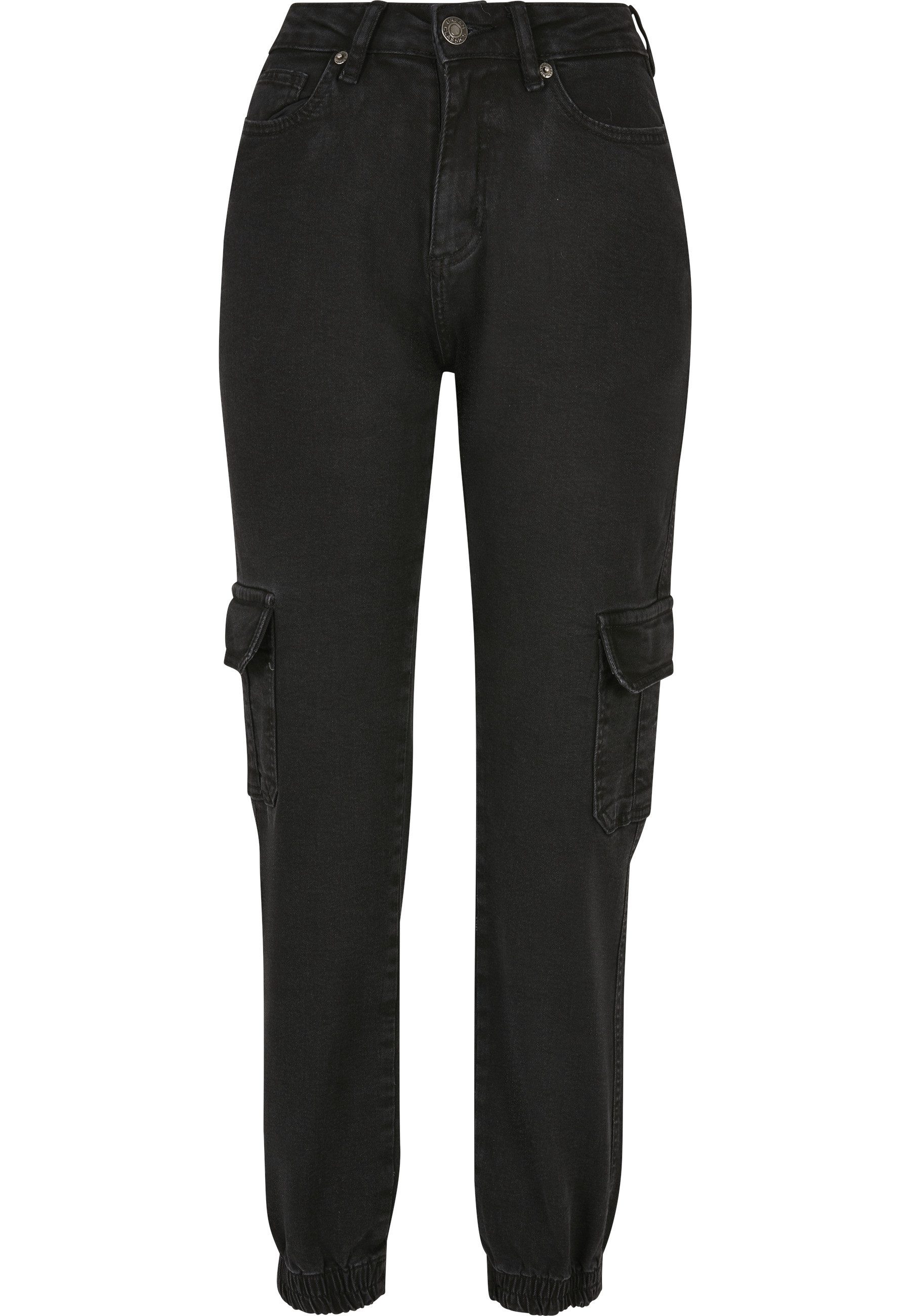 URBAN CLASSICS Bequeme Jeans Urban Classics Damen Ladies Organic Stretch Denim Cargo Pants (1-tlg)