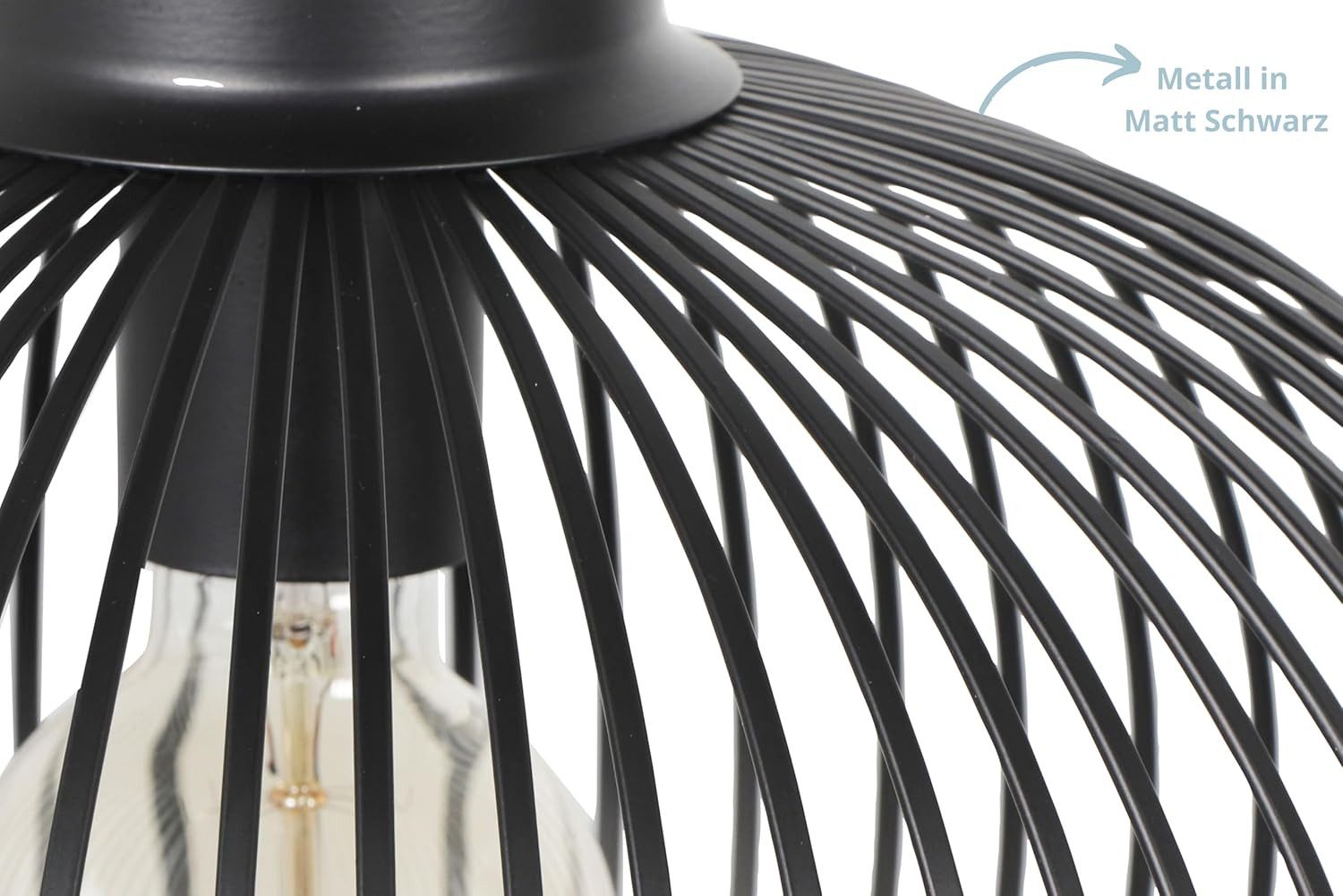 lightling Pendelleuchte Gisela, ohne Leuchtmittel, Deckenmontage, höhenvers günstig online kaufen