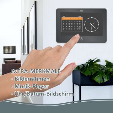 Elro PV40-P2M2 Smart Home Türklingel (innen, außen, 3-tlg., 2 x Bildschirm, 1 x Türklingel, Aufnahmefunktion mit Bewegungssensor, Voicemail-Funktion für den Fall Ihrer Abwesenheit, Nachtmodus)
