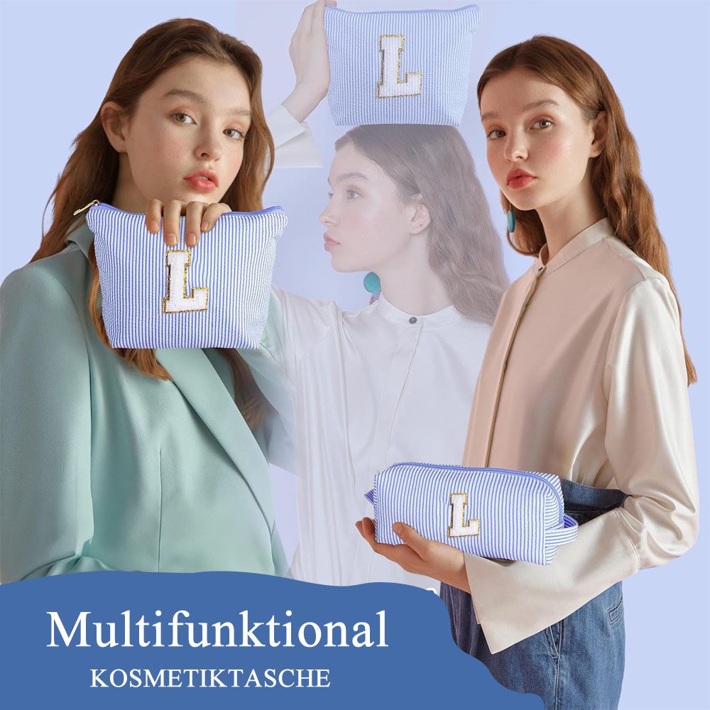 AFKSMILE Kosmetiktasche 2 Stück Personalisierte Kosmetiktasche Damen, Reise Schminktasche – Bild 3 von 5