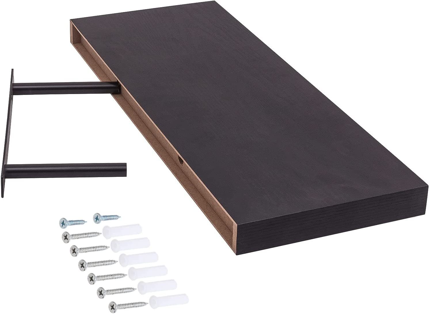 Schwarz Board in verschiedenen EUGAD Wandregal, 1-tlg., Größen Holz Modern Farben Holzdeko