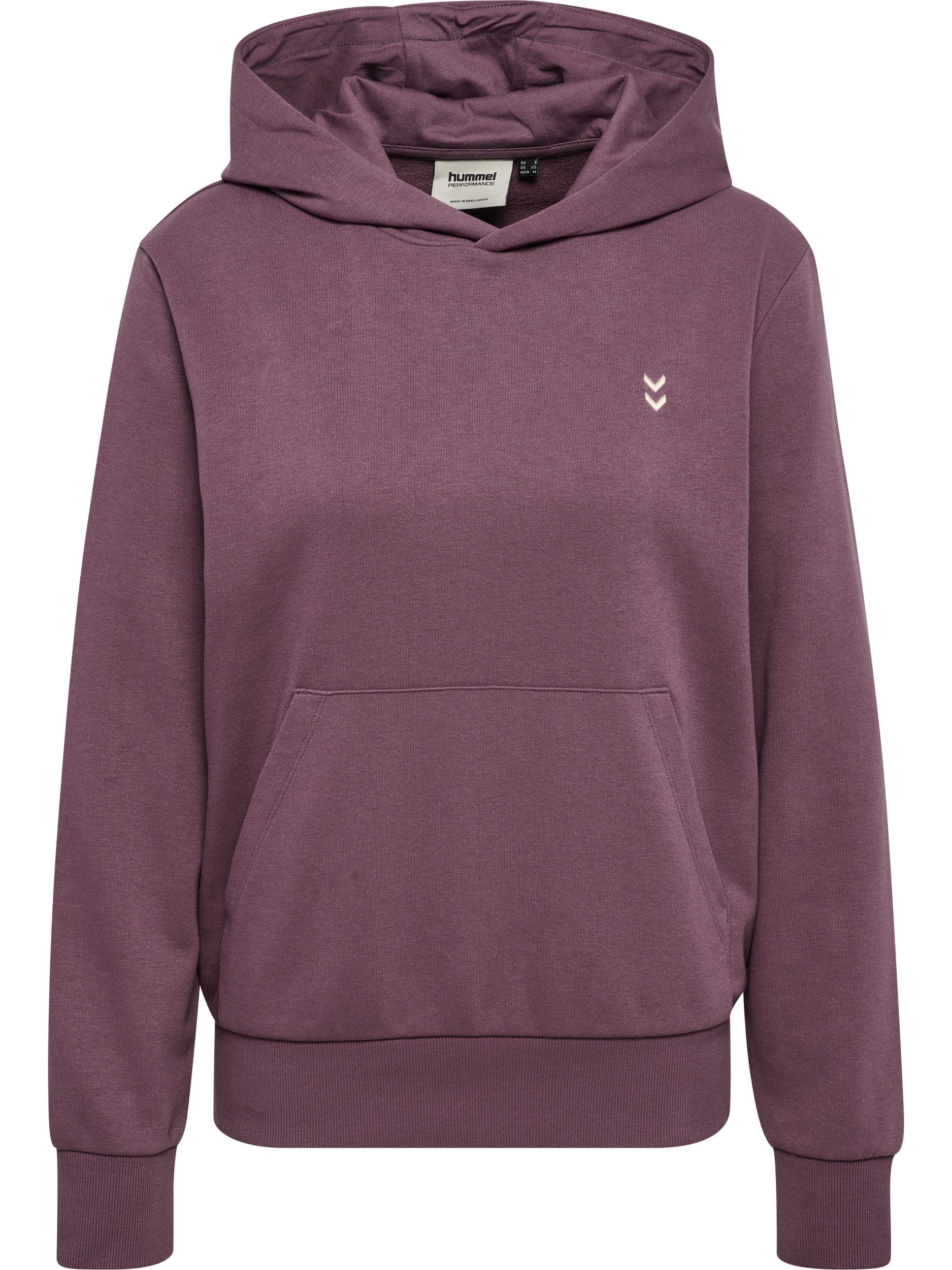 hummel Kapuzensweatshirt HMLPULSE W SWEAT HOODIE mit gesticktem Chevron-Logo, aus weichem Sweatstoff, normale Passform