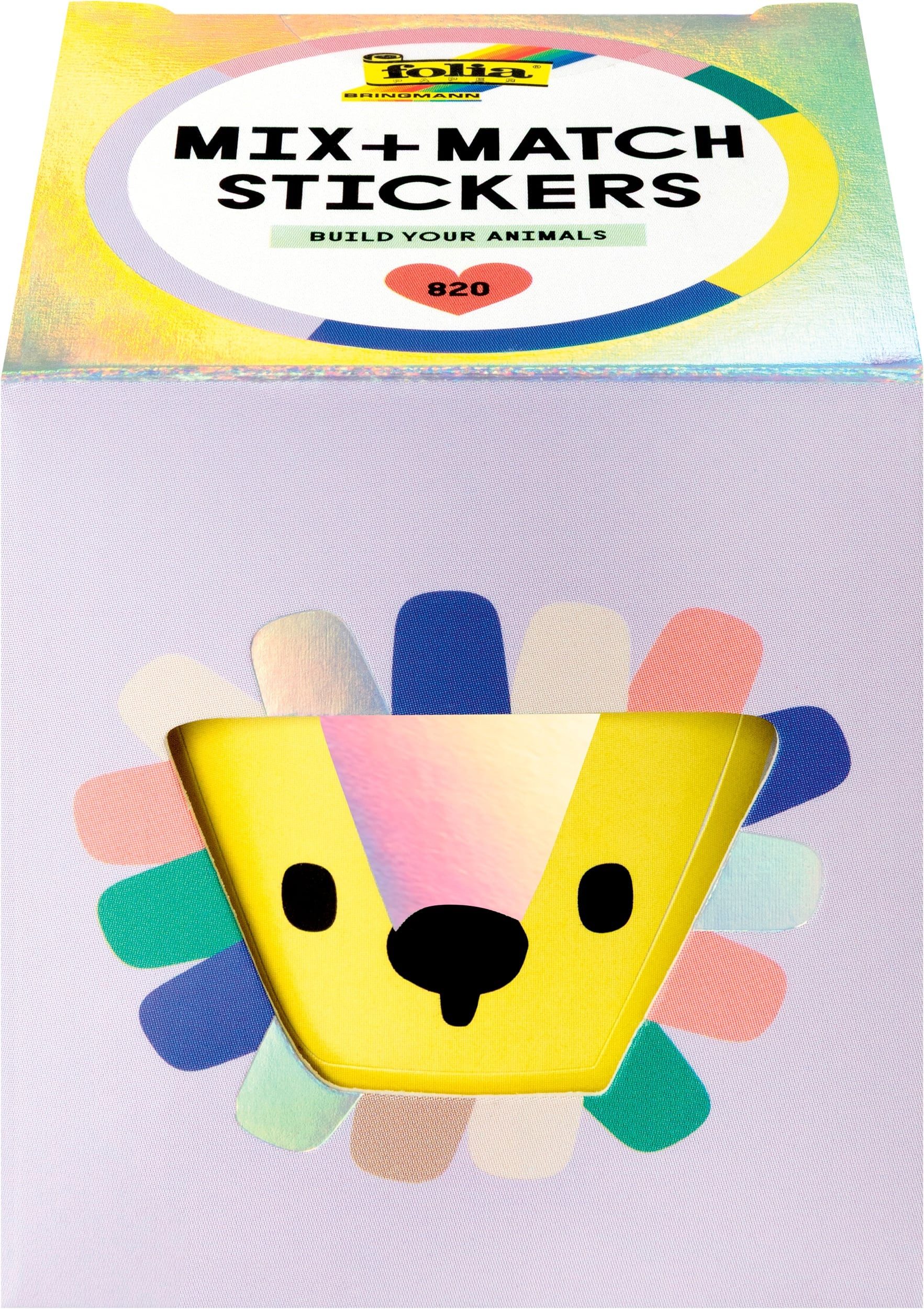 Folia Sticker Sticker Mix + Match „Lustige Tiere“