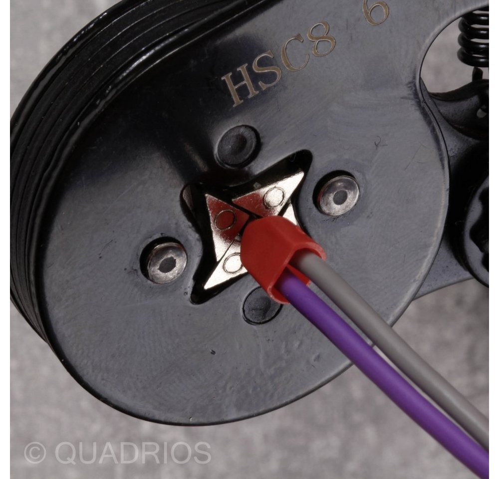 Thumbnail - Quadrios Aderendhülsen Quadrios 22C438 Zwillings-Aderendhülse 4 mm² Teilisoliert Grau 1 Set, 22C438